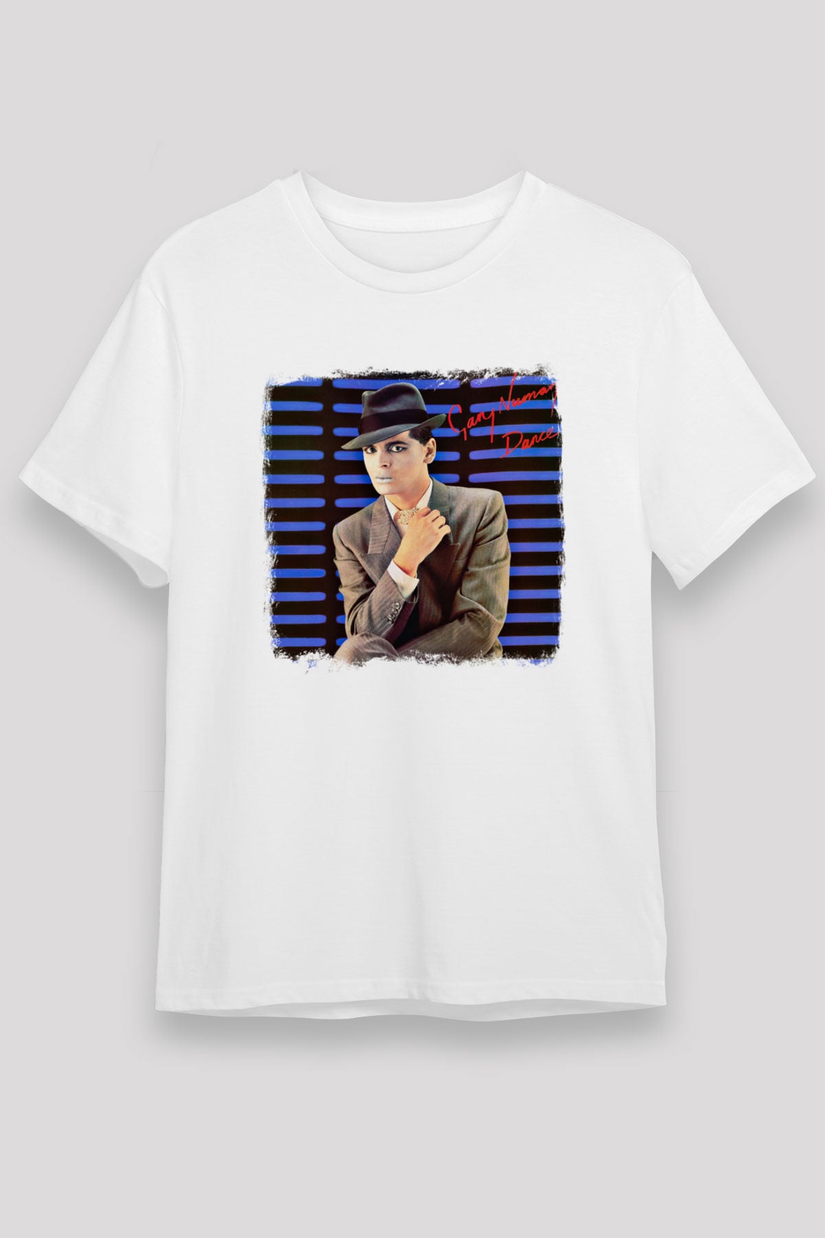 Gary Numan Baskılı Unisex Beyaz Tişört