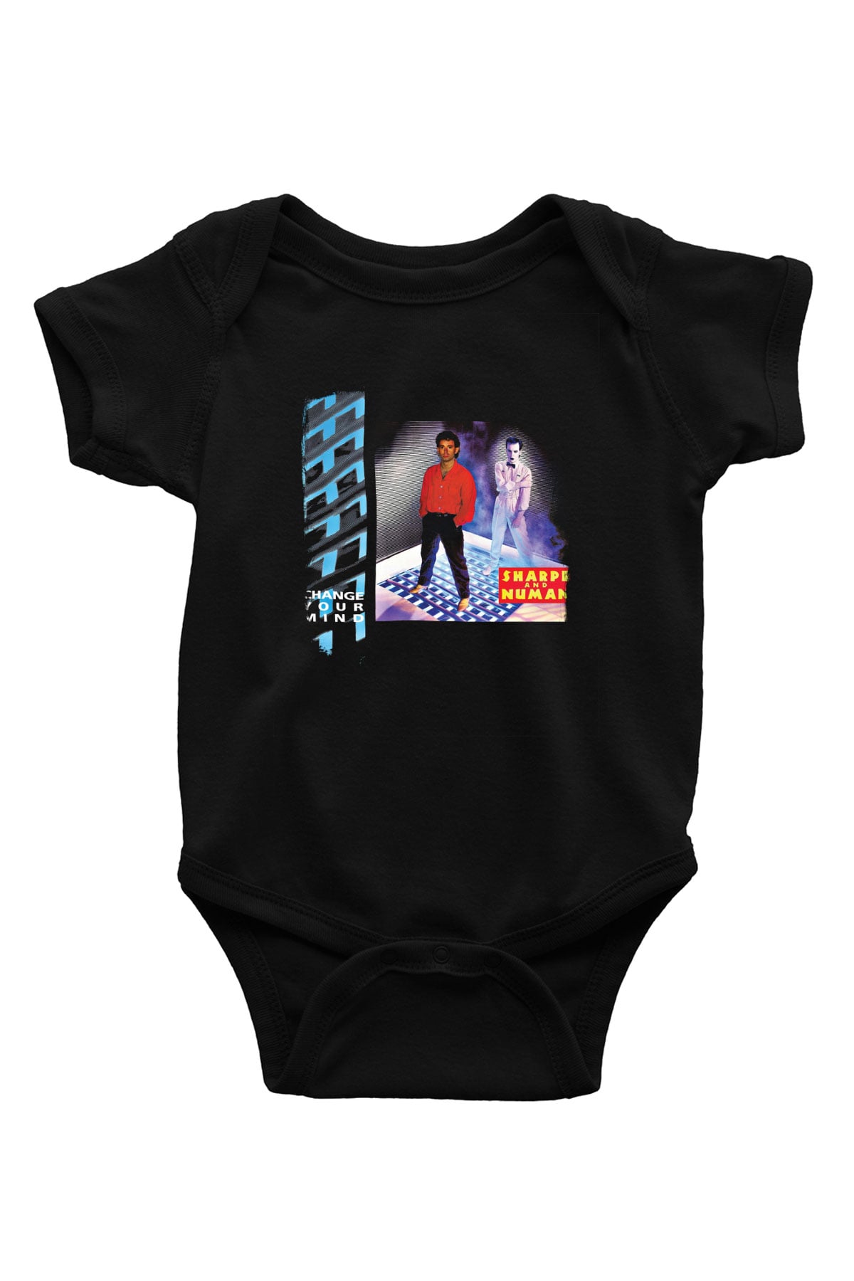 Gary Numan Baskılı Unisex Siyah Bebek Body - Zıbın