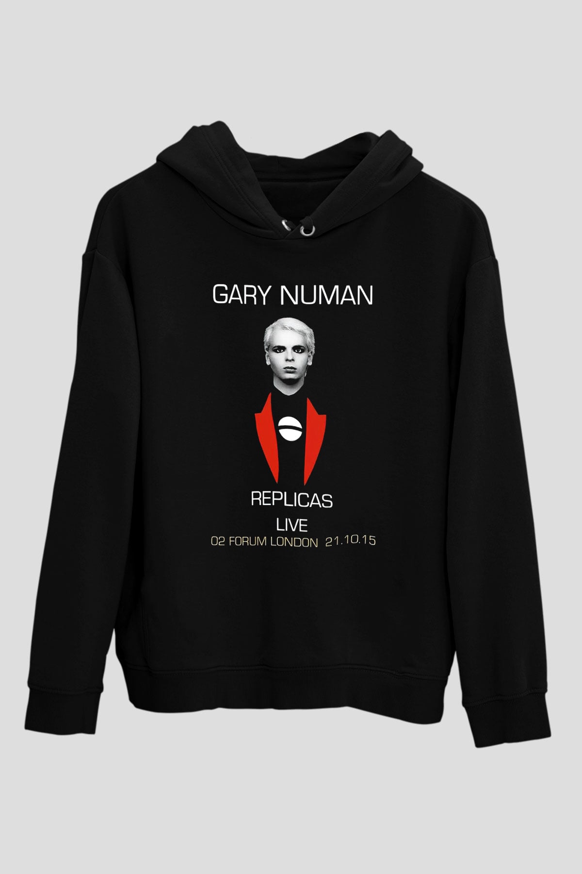 Gary Numan Siyah Unisex Hoodie