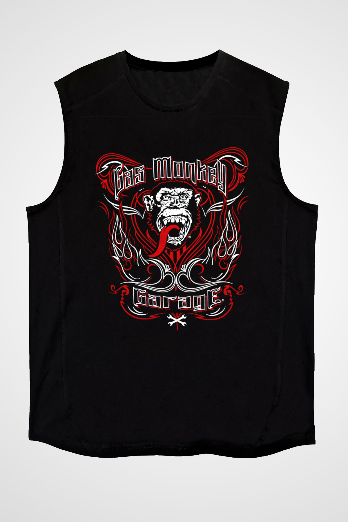Gas Monkey Garage Siyah Unisex Kolsuz Tişört