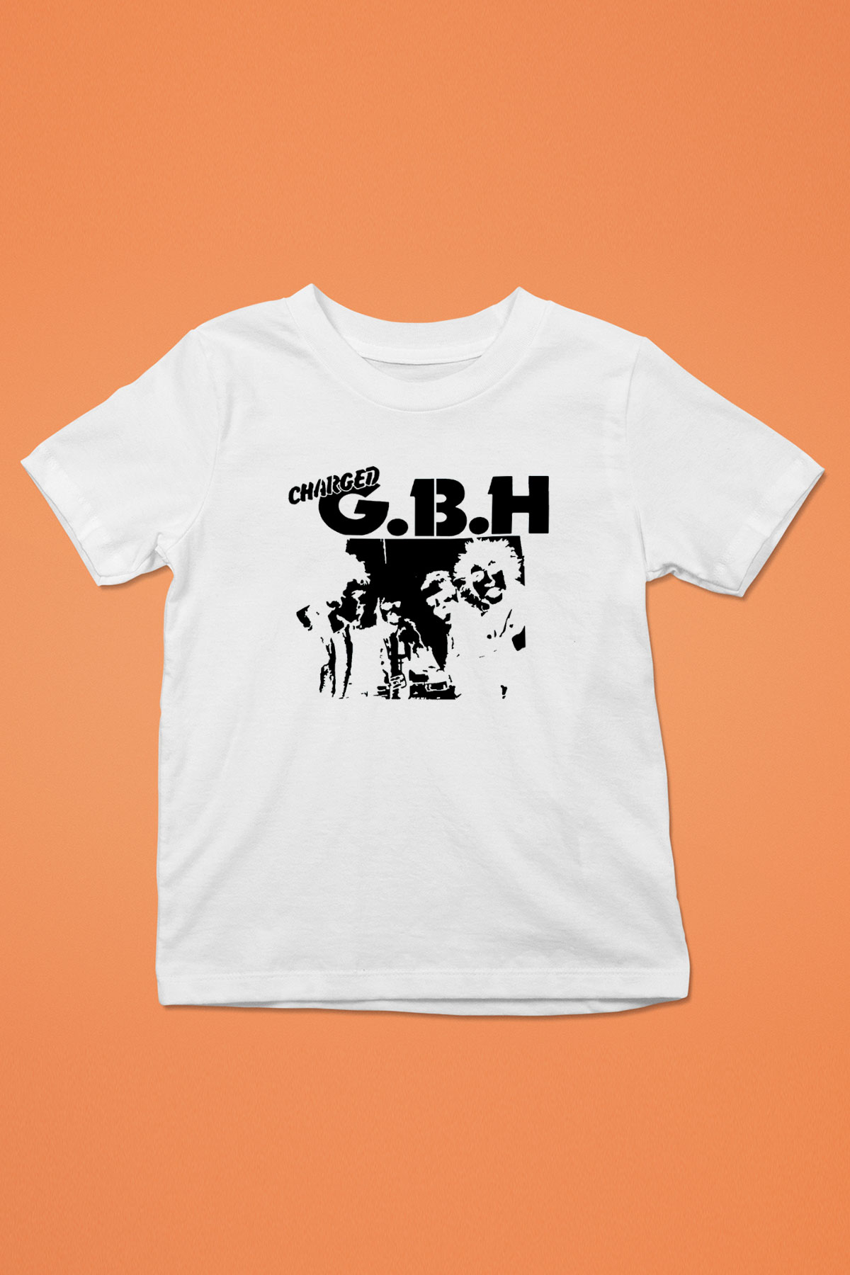 GBH Baskılı Beyaz Unisex Çocuk Tişört