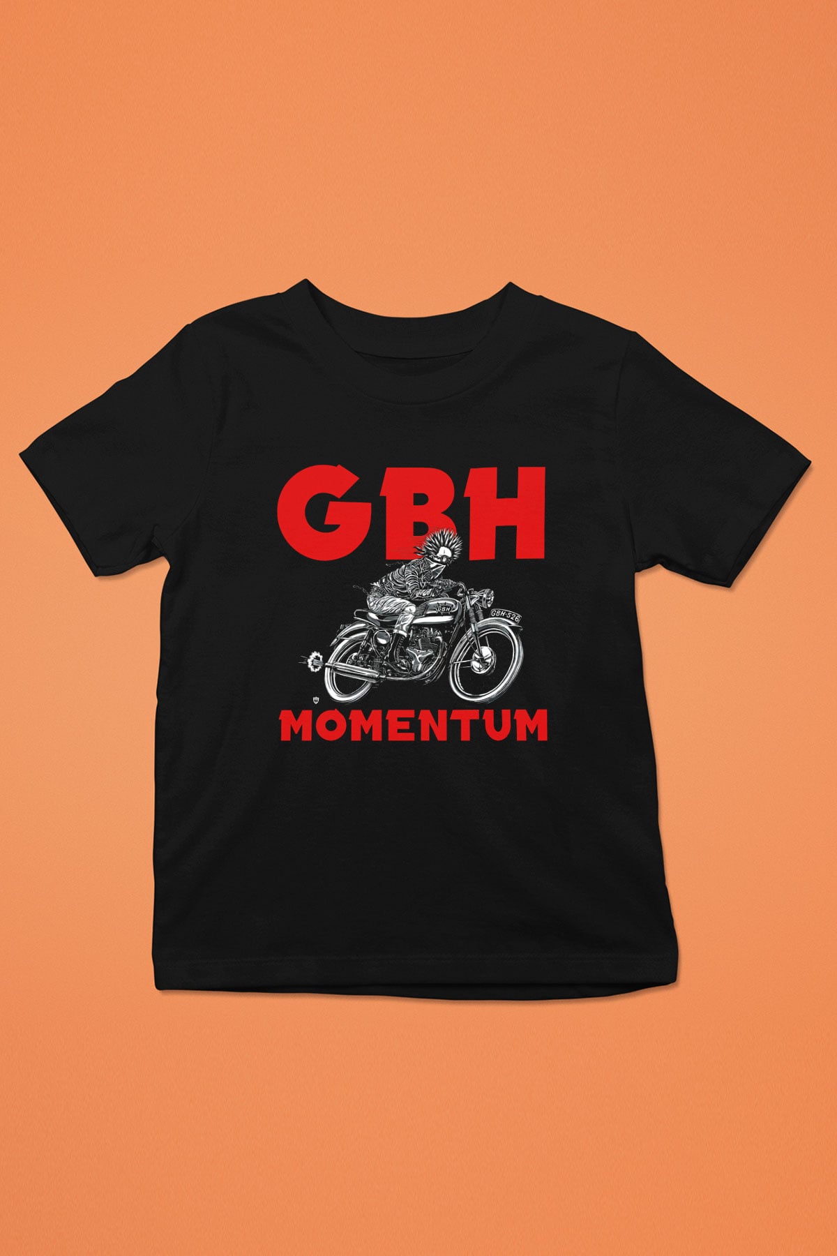 GBH Baskılı Siyah Unisex Çocuk Tişört