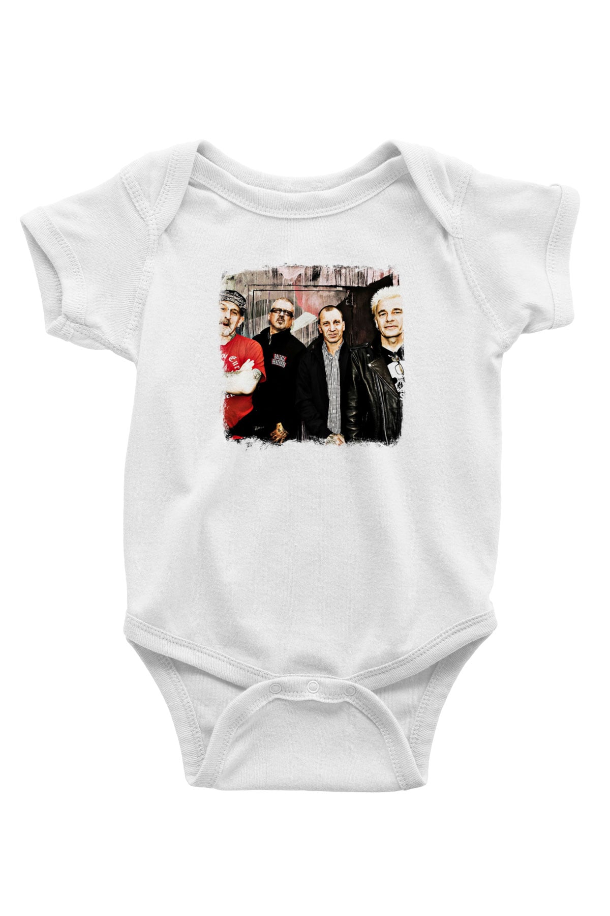 GBH Baskılı Unisex Beyaz Bebek Body - Zıbın