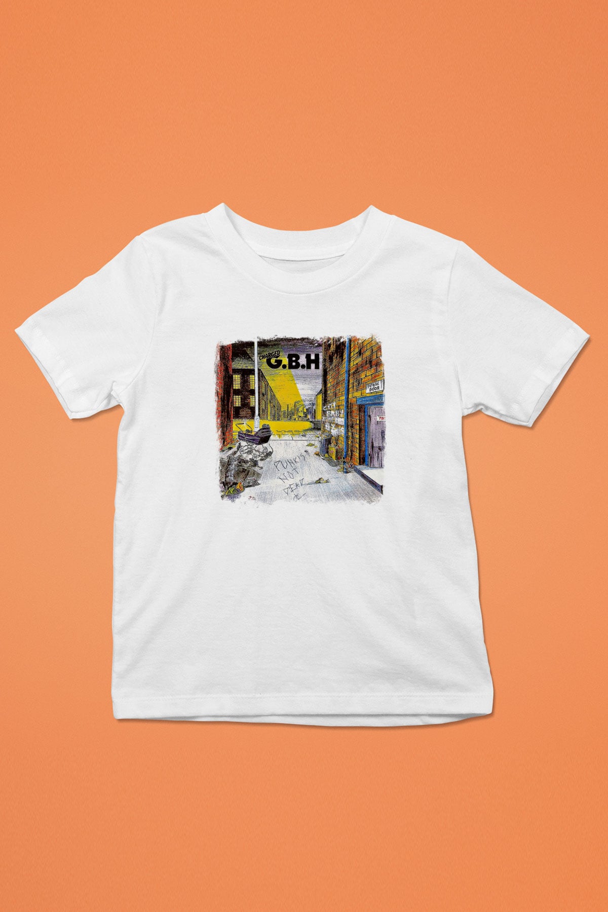 GBH Baskılı Unisex Beyaz Çocuk Tişört