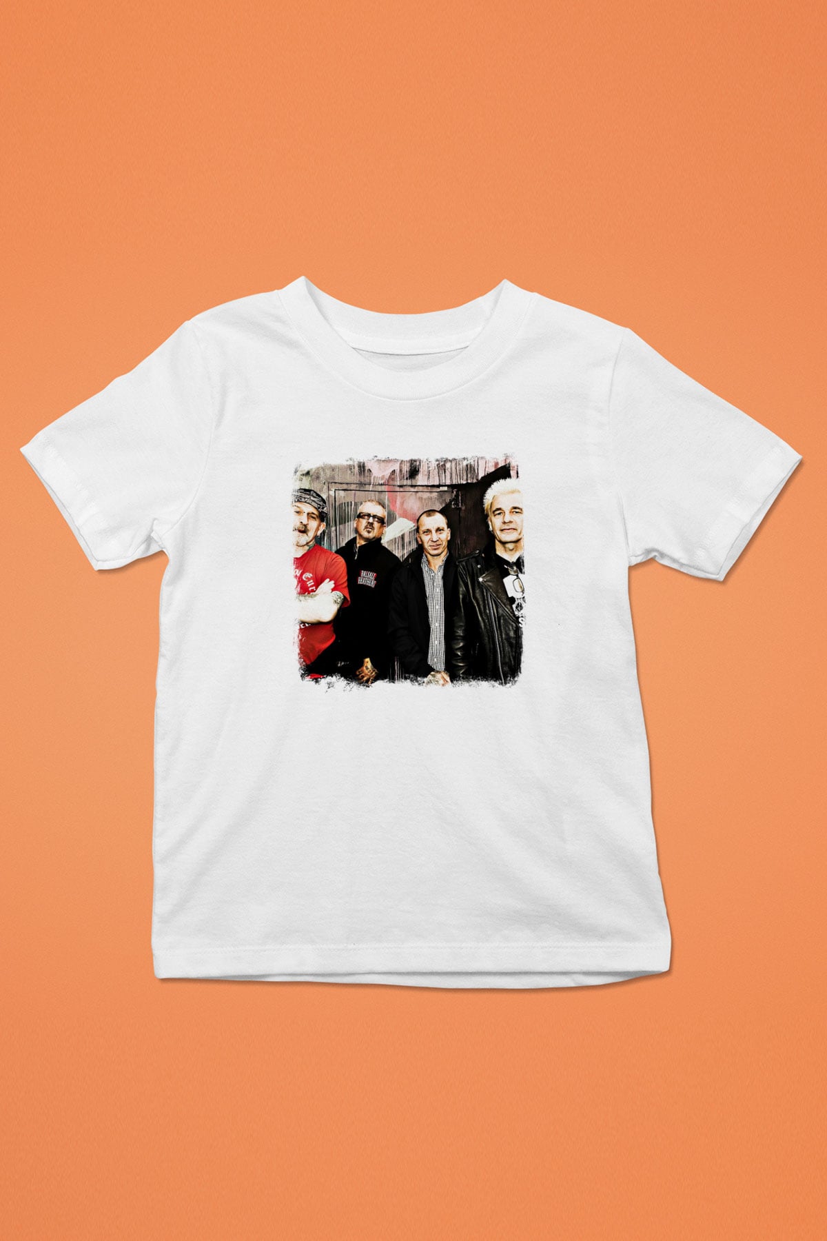 GBH Baskılı Unisex Beyaz Çocuk Tişört
