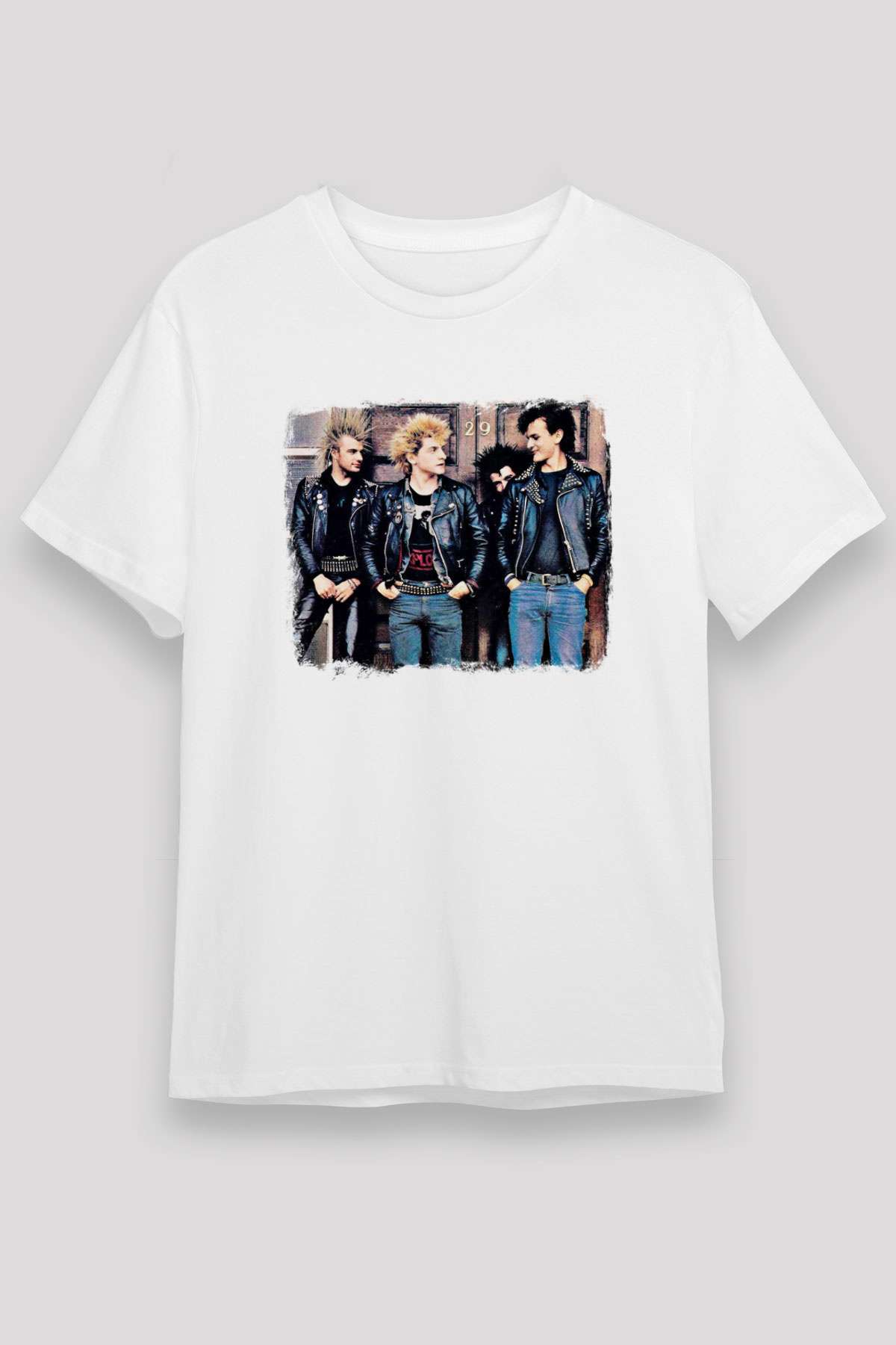 GBH Baskılı Unisex Beyaz Tişört