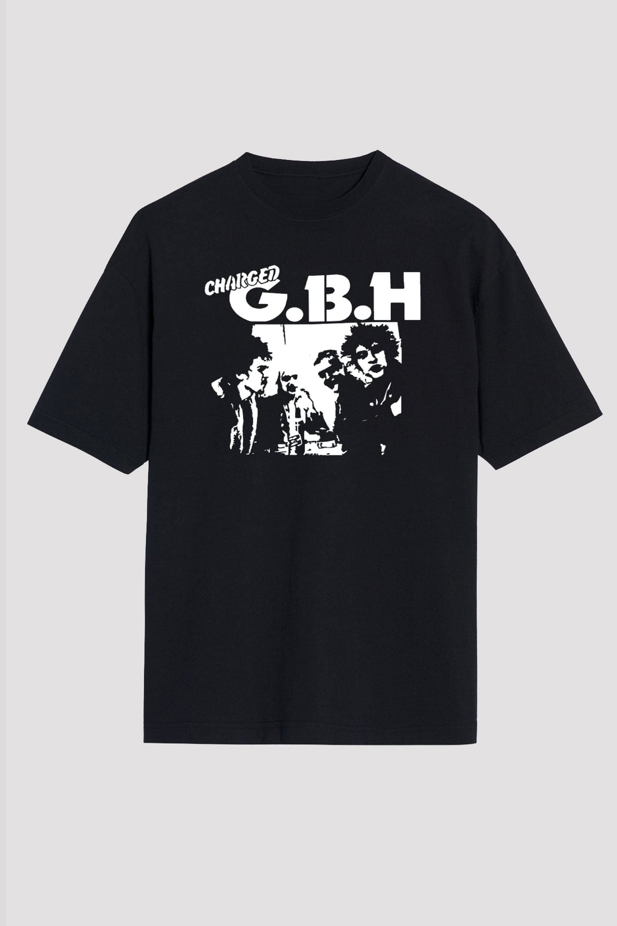 GBH Siyah Unisex Oversize Tişört T-Shirt