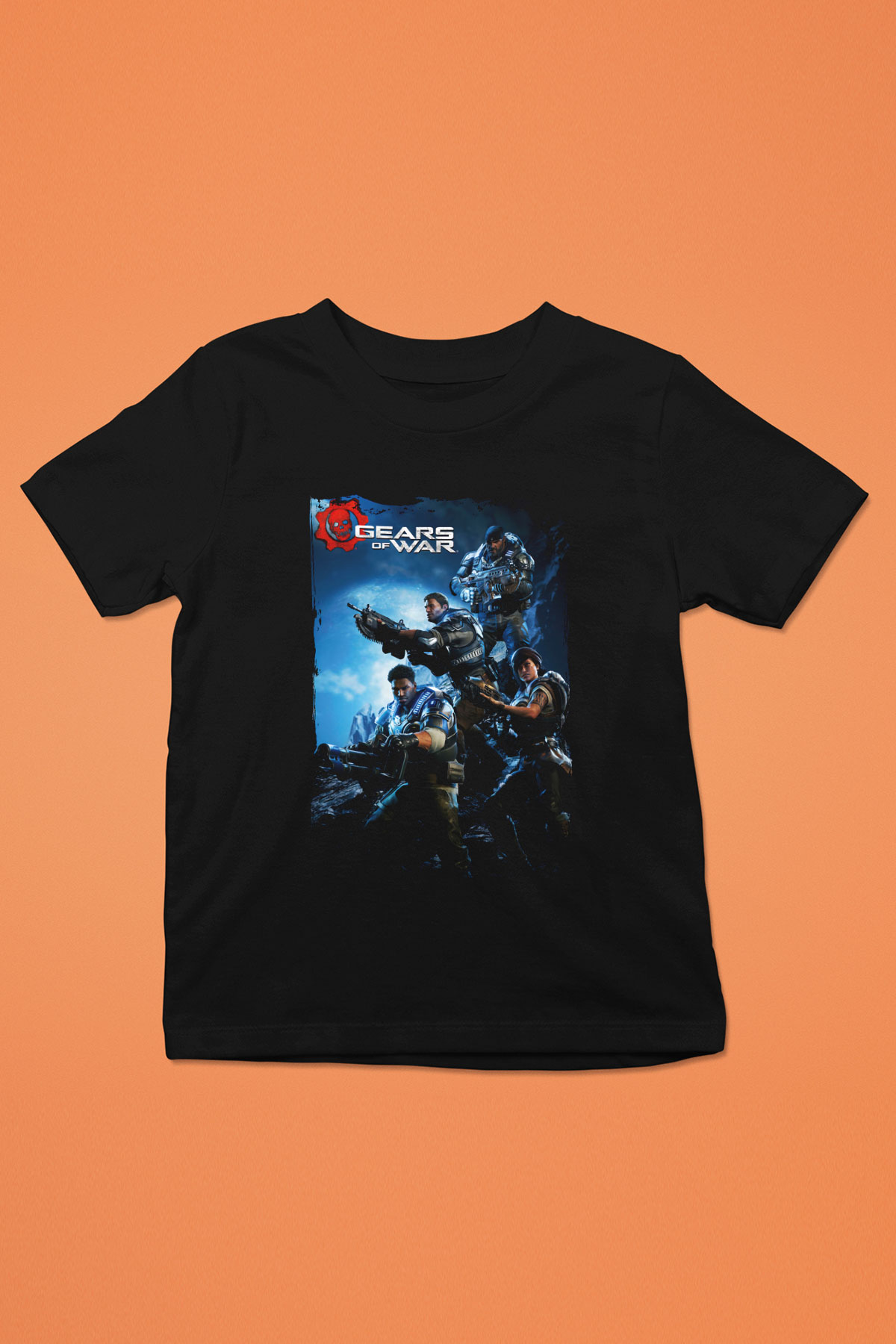 Gears of War Siyah Unisex Çocuk Tişört