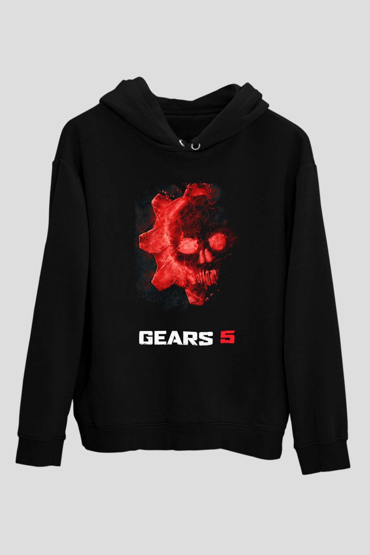 Gears of War Siyah Unisex Hoodie