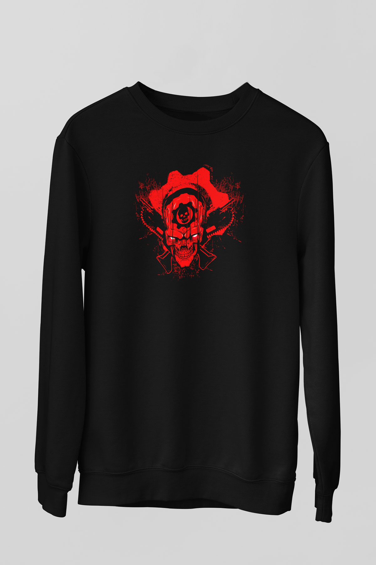 Gears of War Siyah Unisex Sweatshirt