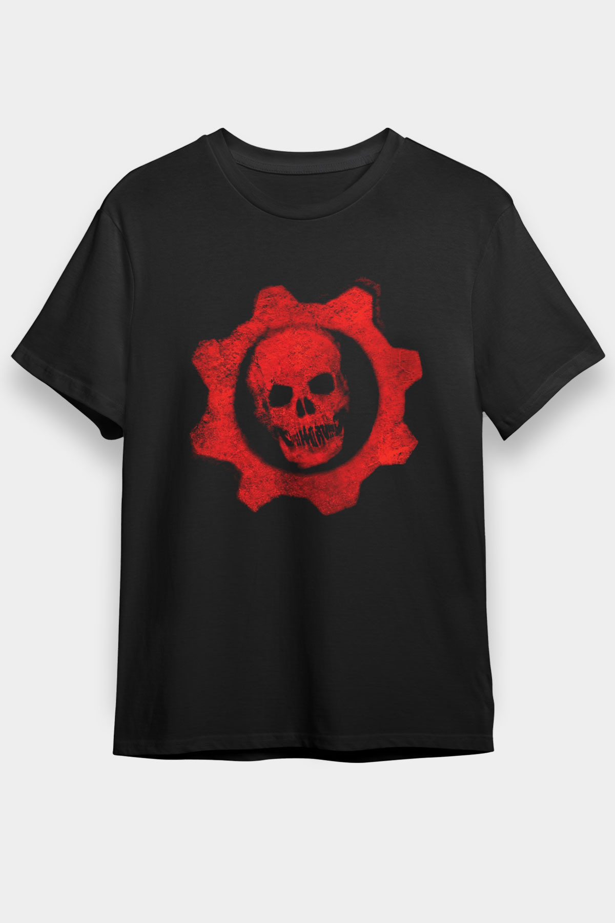 Gears of War Siyah Unisex Graphic Tee - STREETWEAR