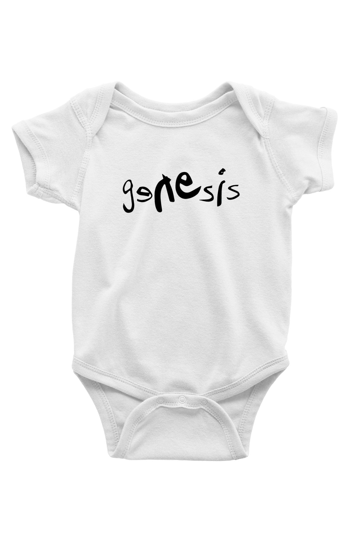 Genesis Baskılı Beyaz Unisex Bebek Body - Zıbın