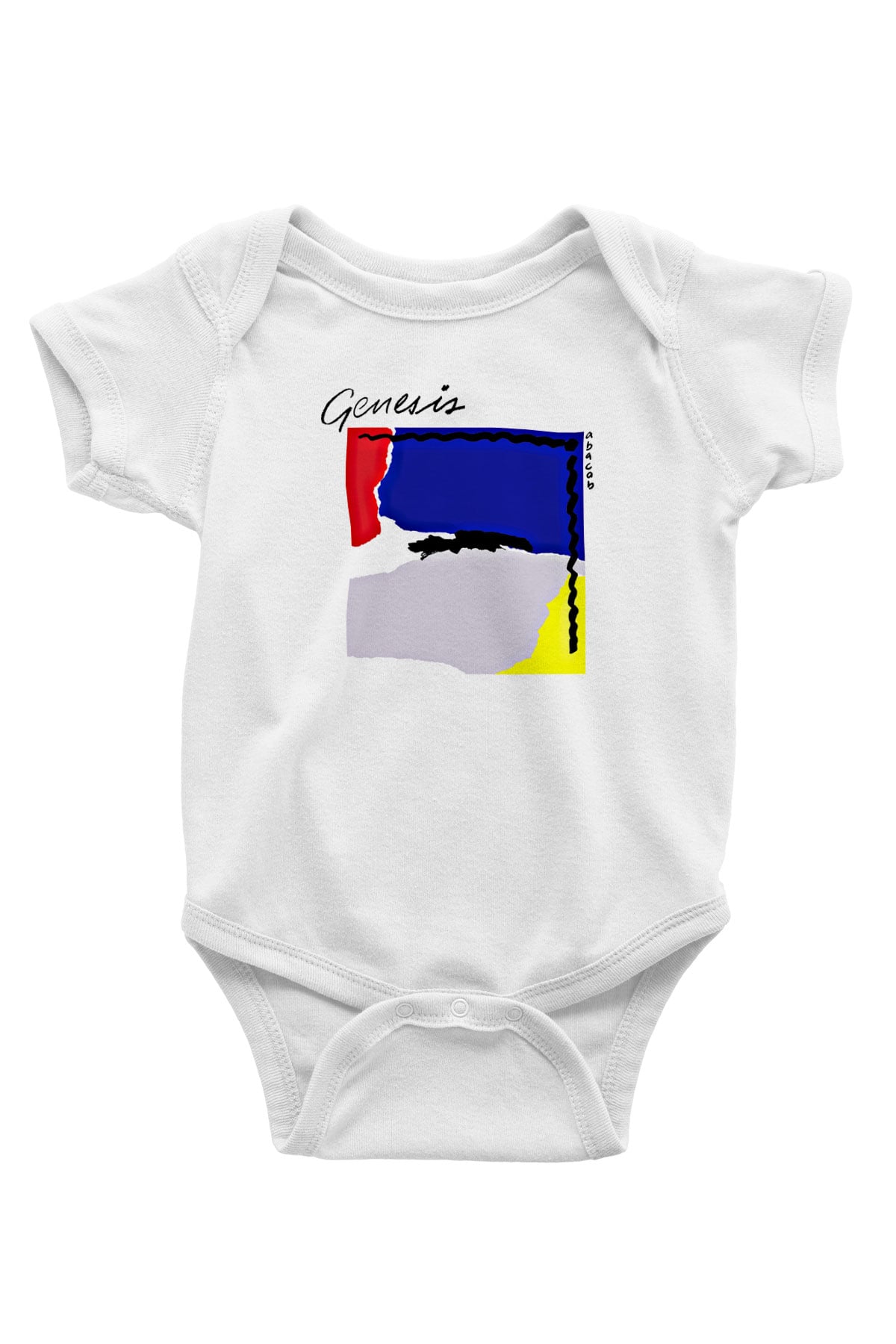Genesis Baskılı Unisex Beyaz Bebek Body - Zıbın