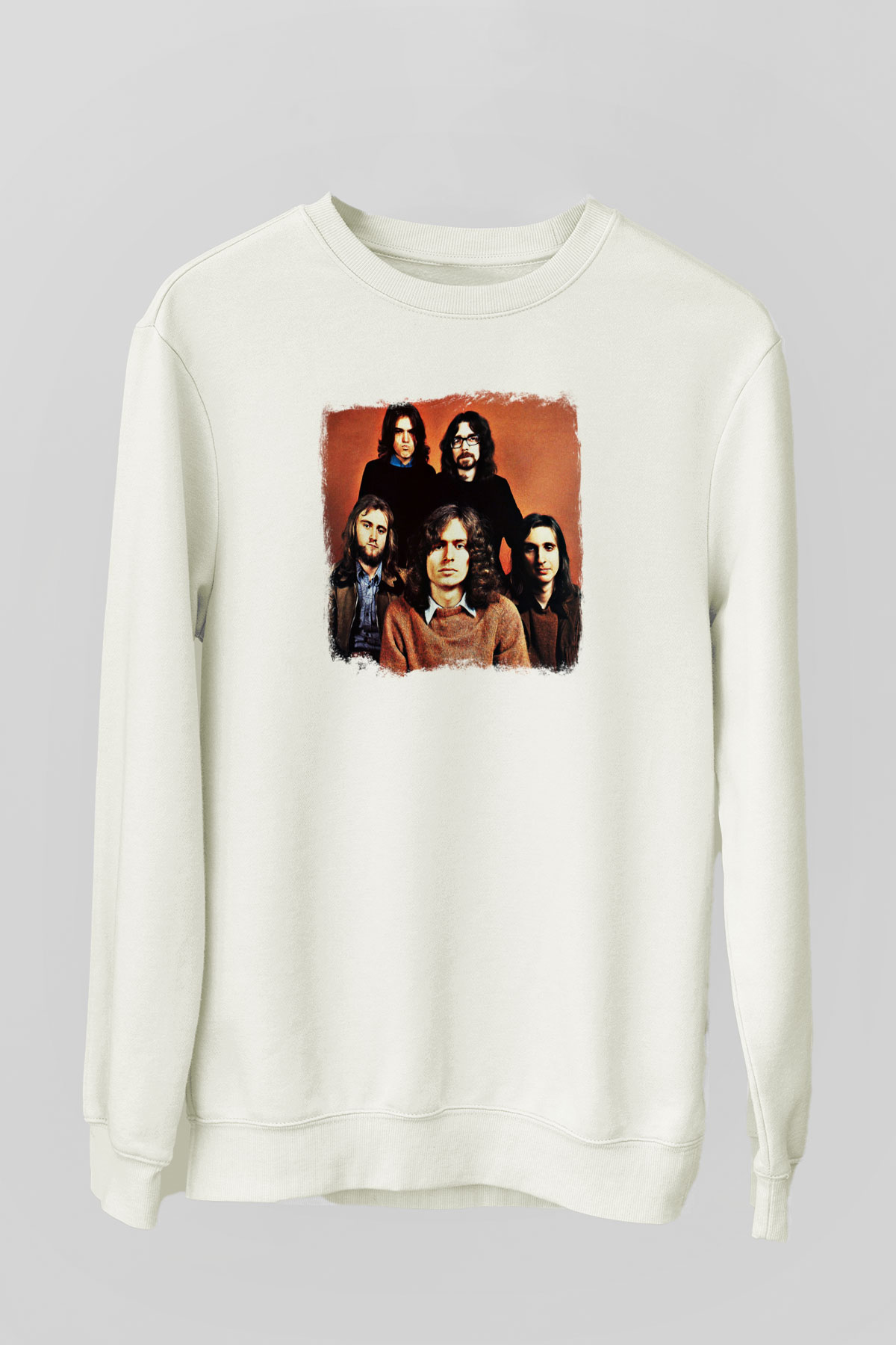 Genesis Baskılı Unisex Beyaz Sweatshirt