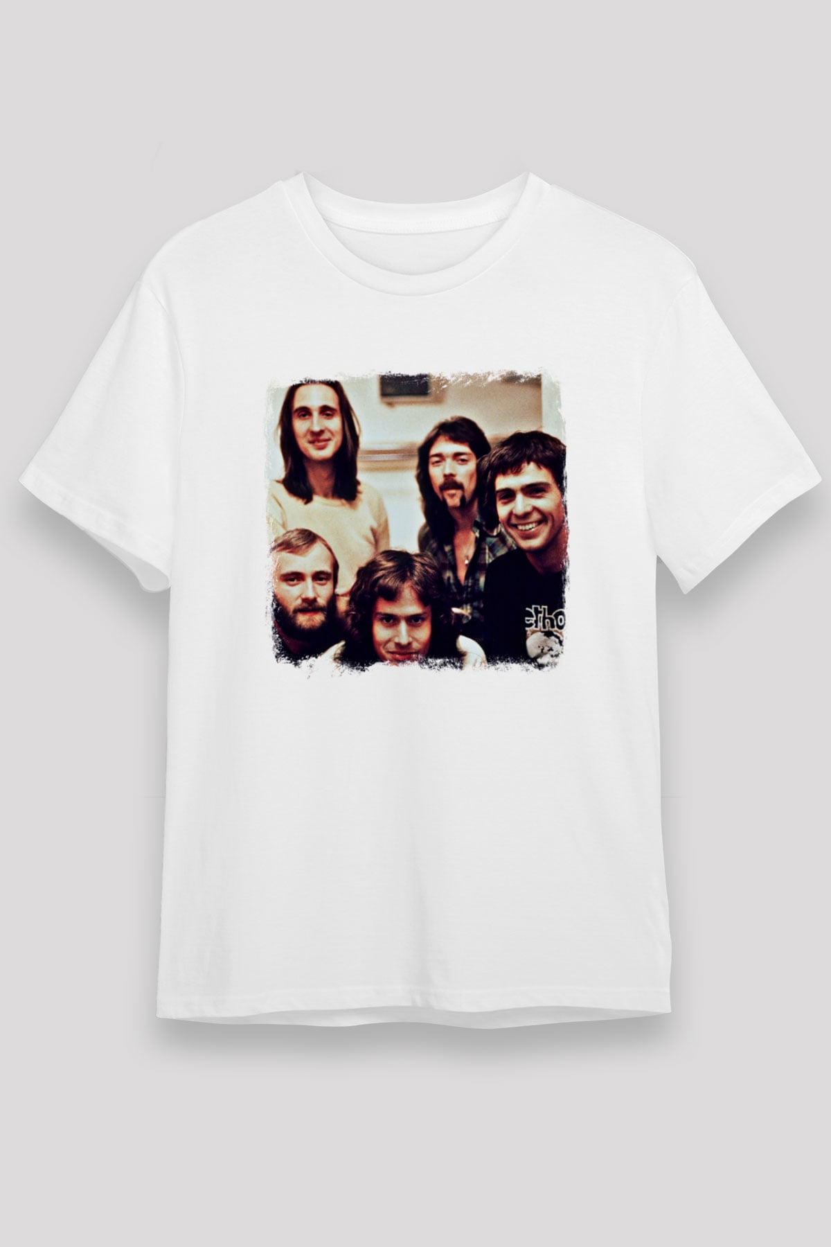 Genesis Baskılı Unisex Beyaz Tişört