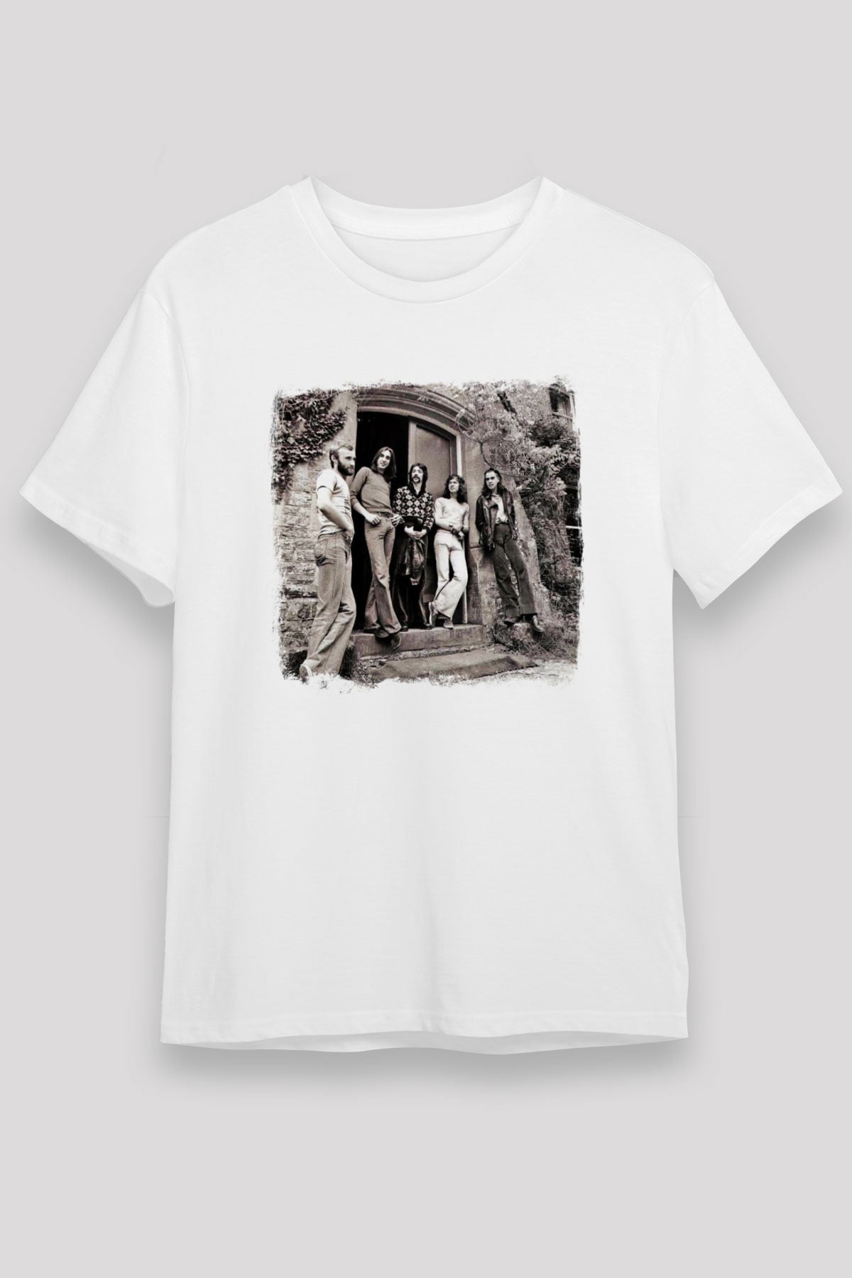 Genesis Baskılı Unisex Beyaz Tişört