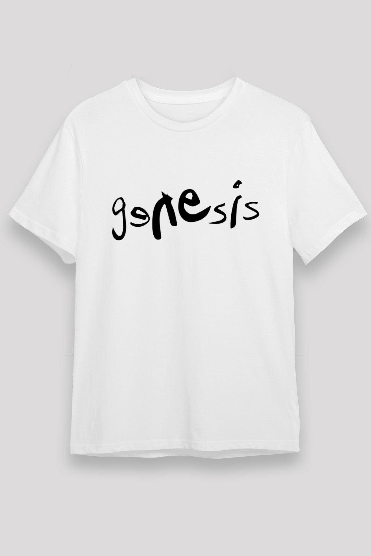 Genesis Beyaz Unisex Tişört T-Shirt - TişörtFabrikası