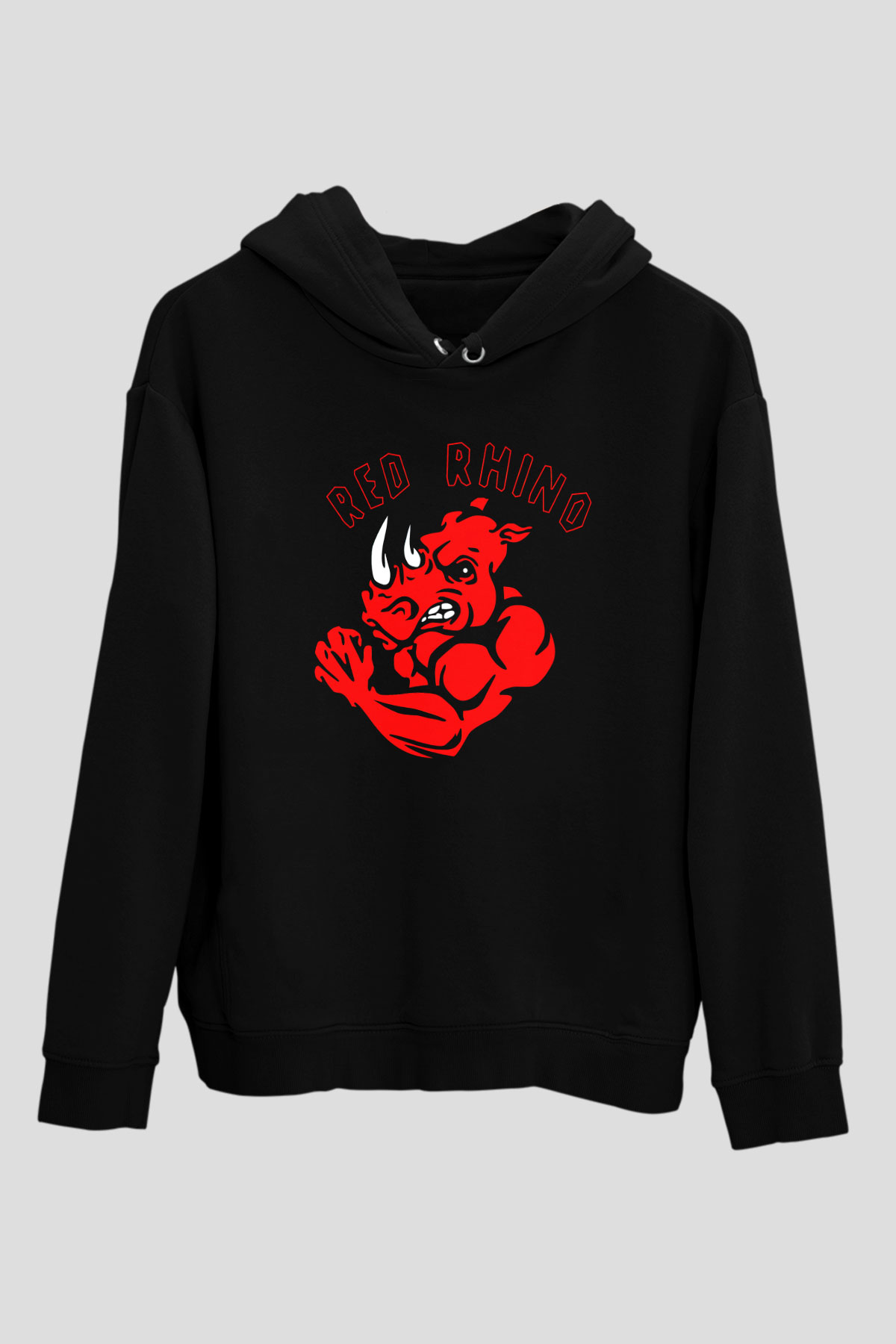 Gergedan Siyah Unisex Hoodie