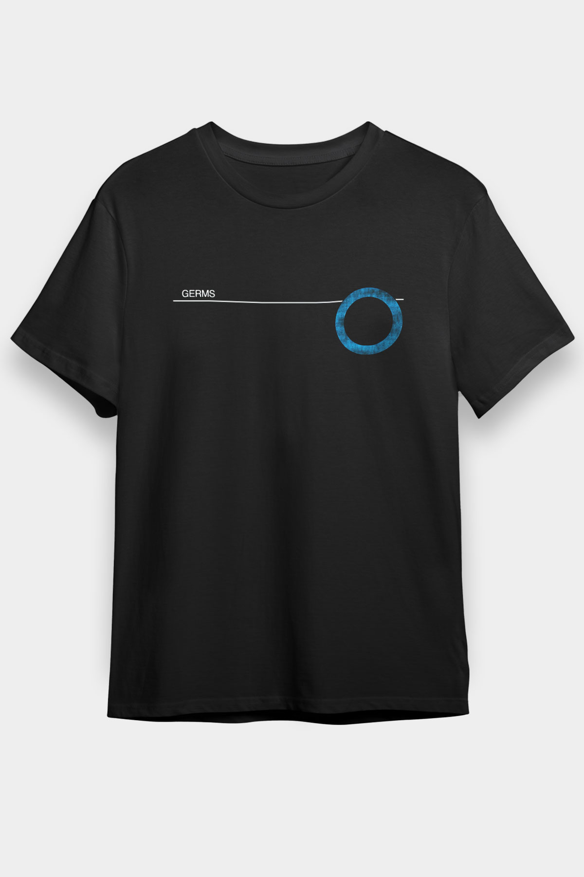 Germs Siyah Unisex Tişört T-Shirt - TişörtFabrikası