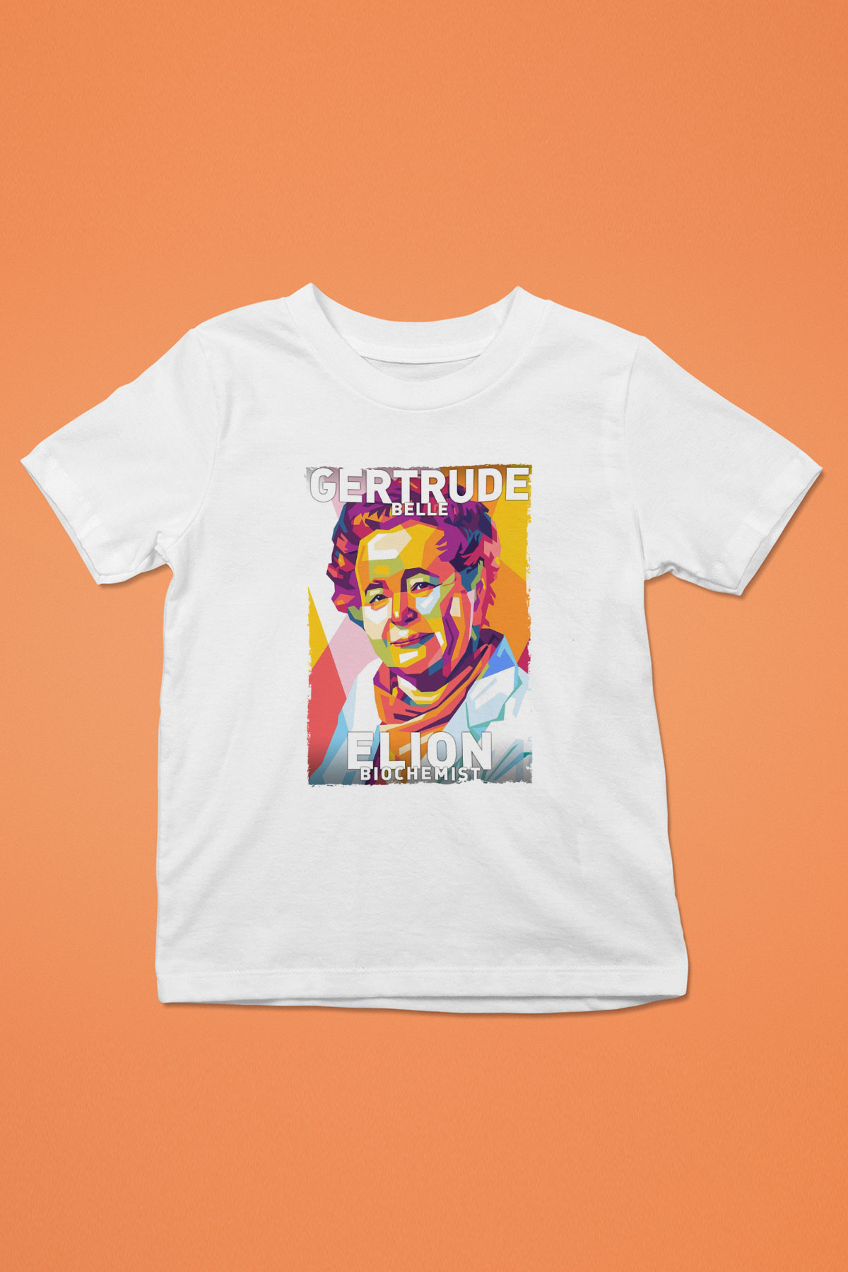 Gertrude B Elion Baskılı Unisex Beyaz Çocuk Tişörtü - Tshirt