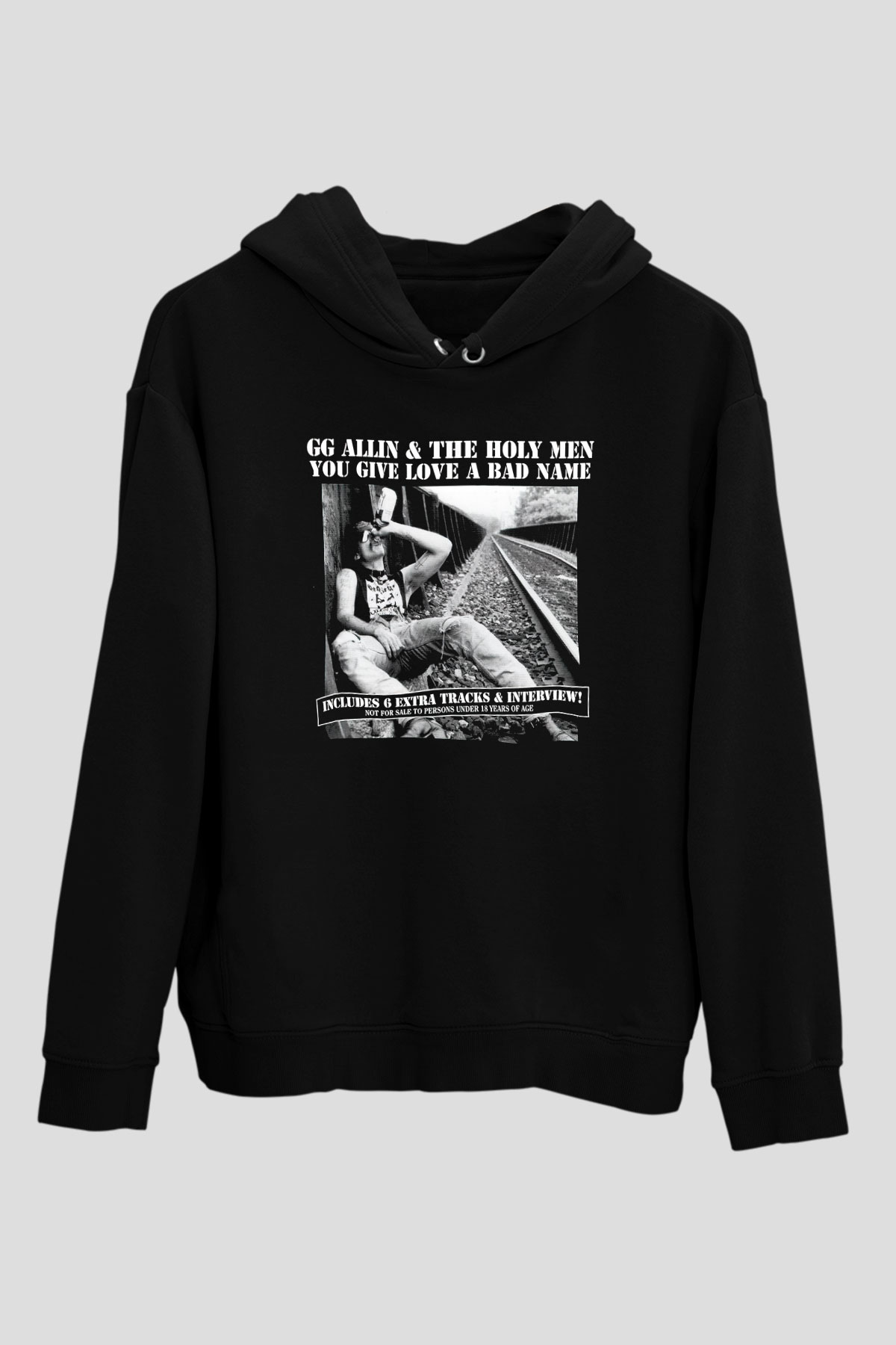 GG Allin Siyah Unisex Hoodie