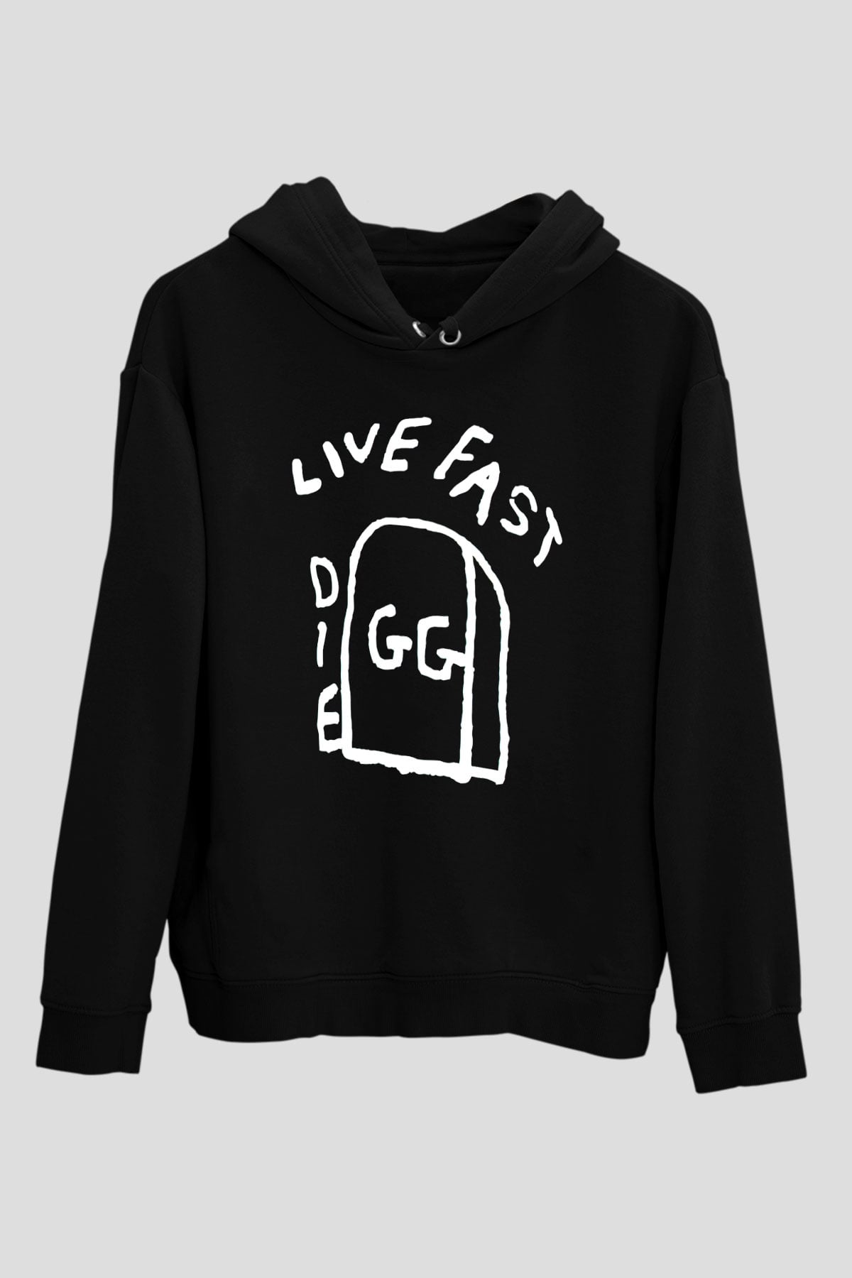 GG Allin Siyah Unisex Kapüşonlu Sweatshirt