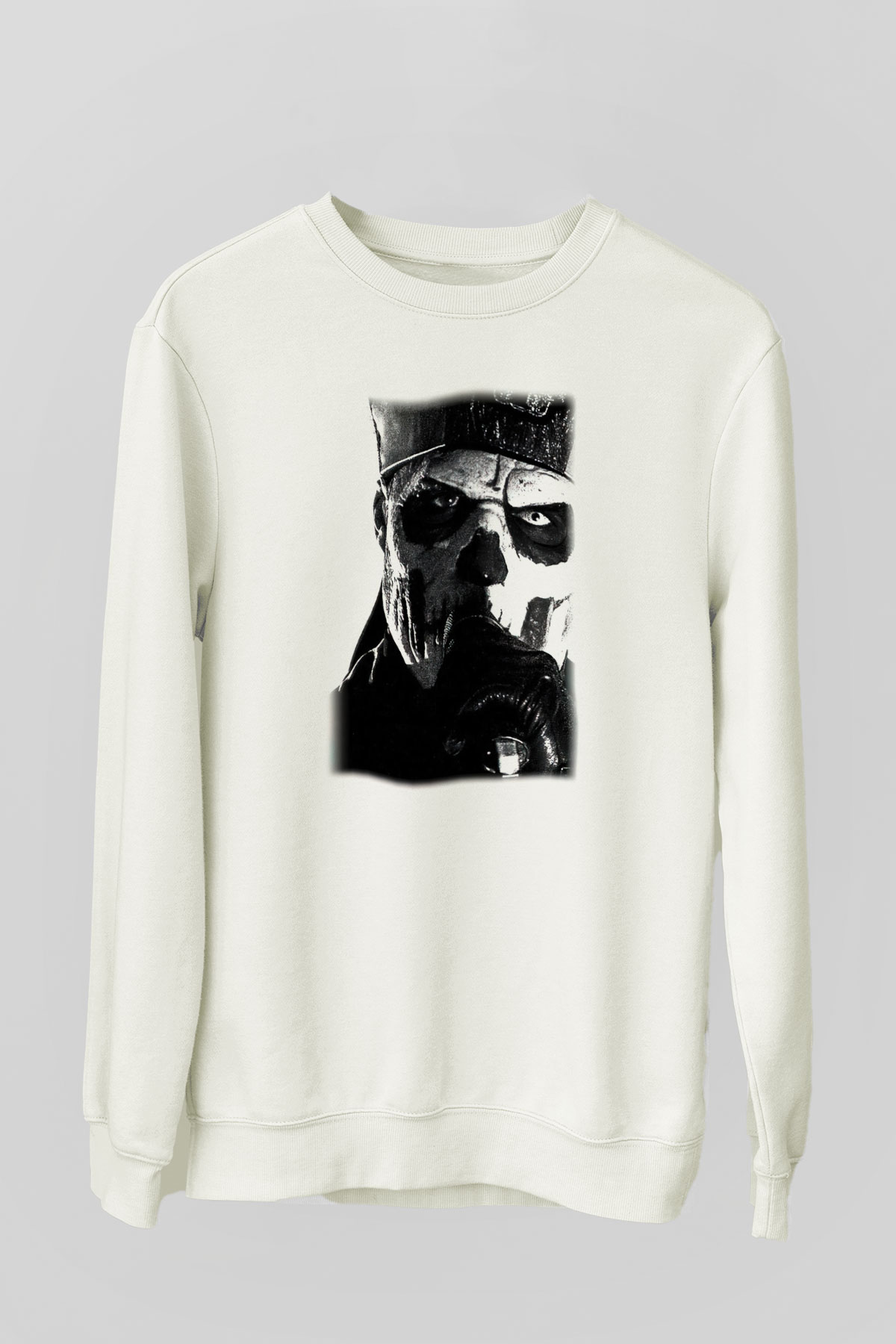 Ghost Beyaz Unisex Sweatshirt