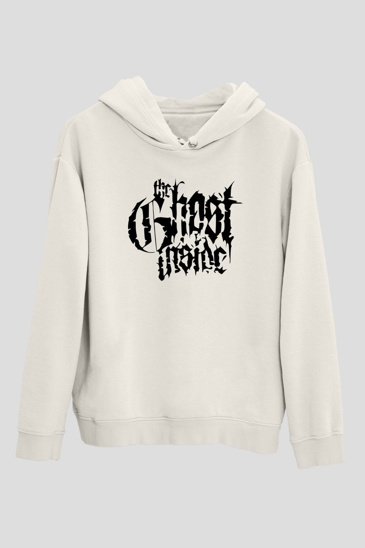 Ghost Inside Beyaz Unisex Kapşonlu Sweatshirt