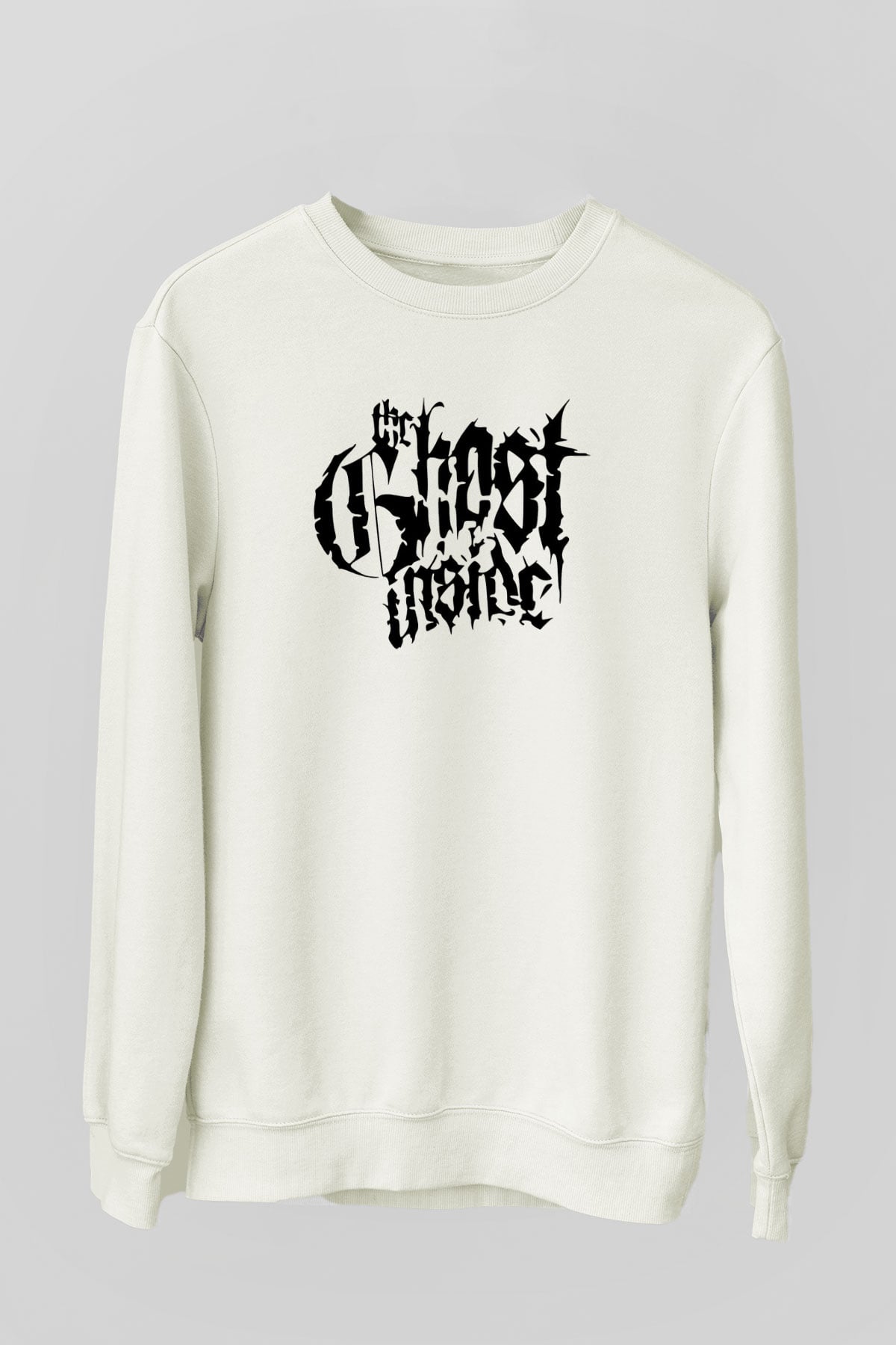 Ghost Inside Beyaz Unisex Sweatshirt
