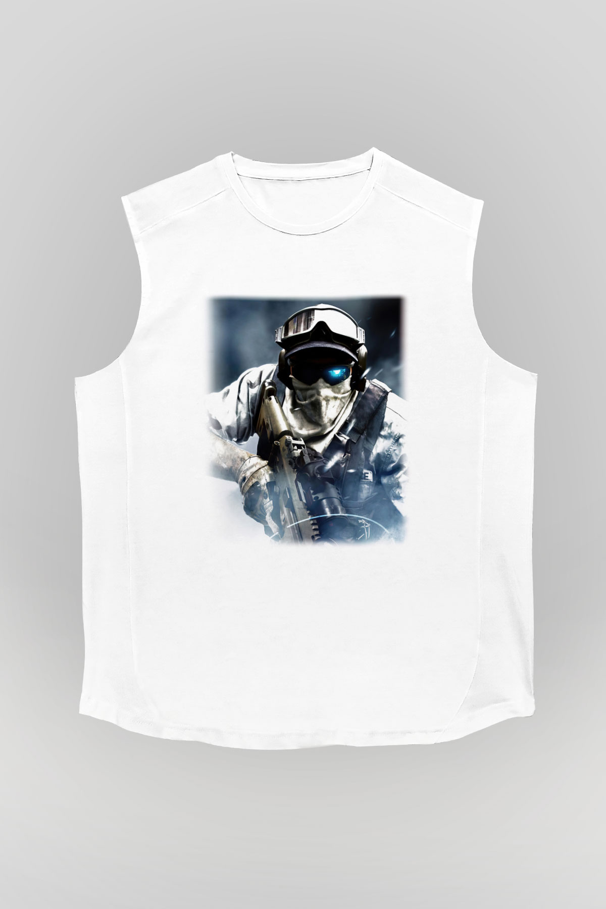 Ghost Recon Beyaz Unisex Kolsuz Tişört