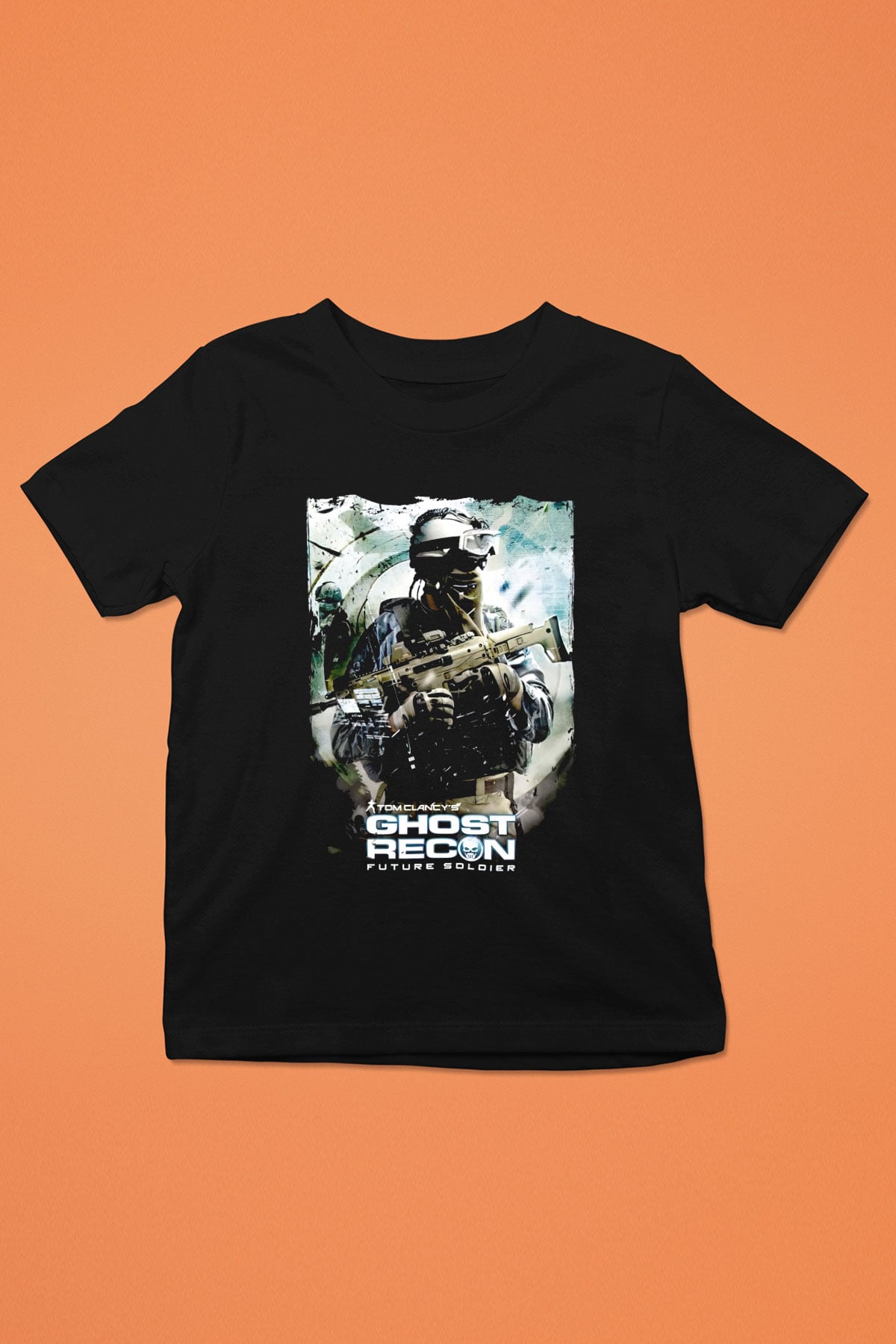 Ghost Recon Siyah Unisex Çocuk Tişört