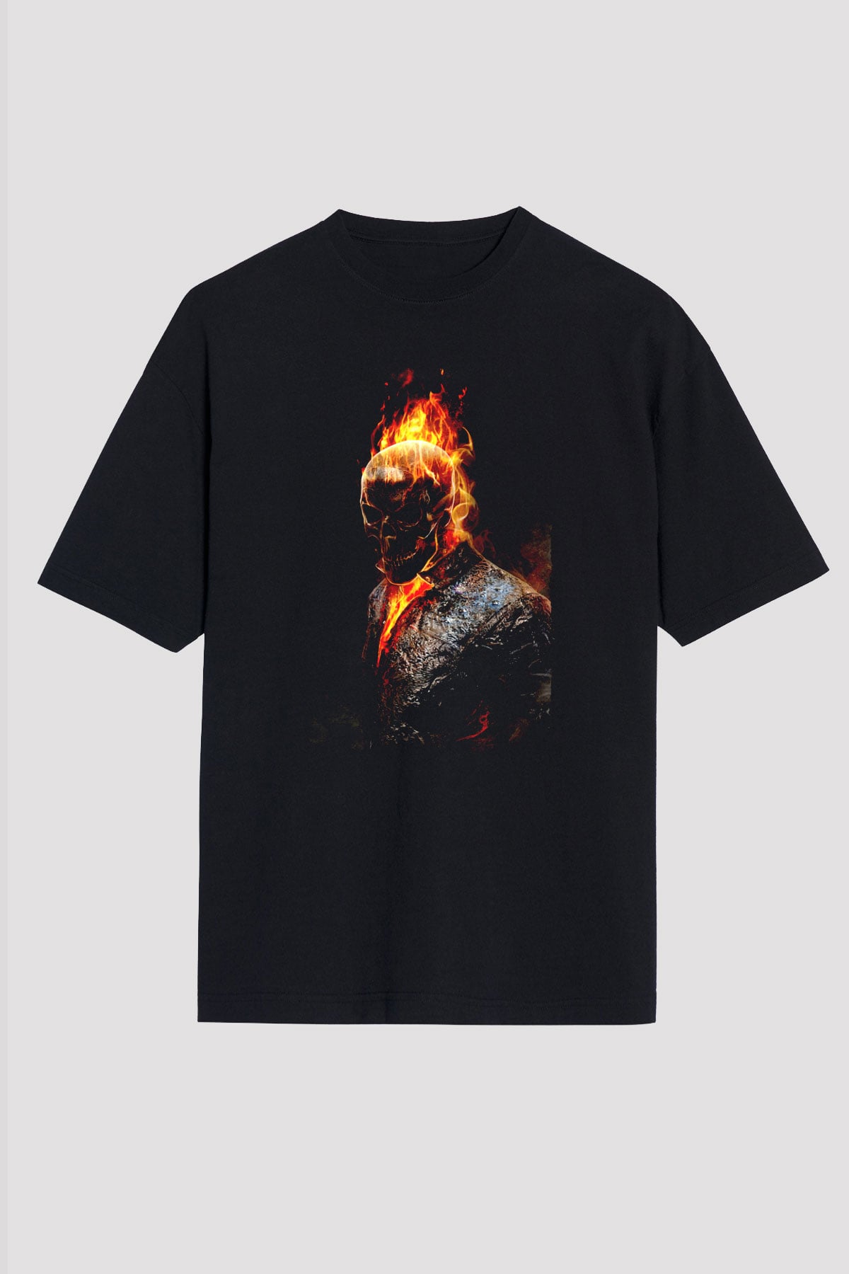 Ghost Rider Hayalet Sürücü Siyah Unisex Tişört