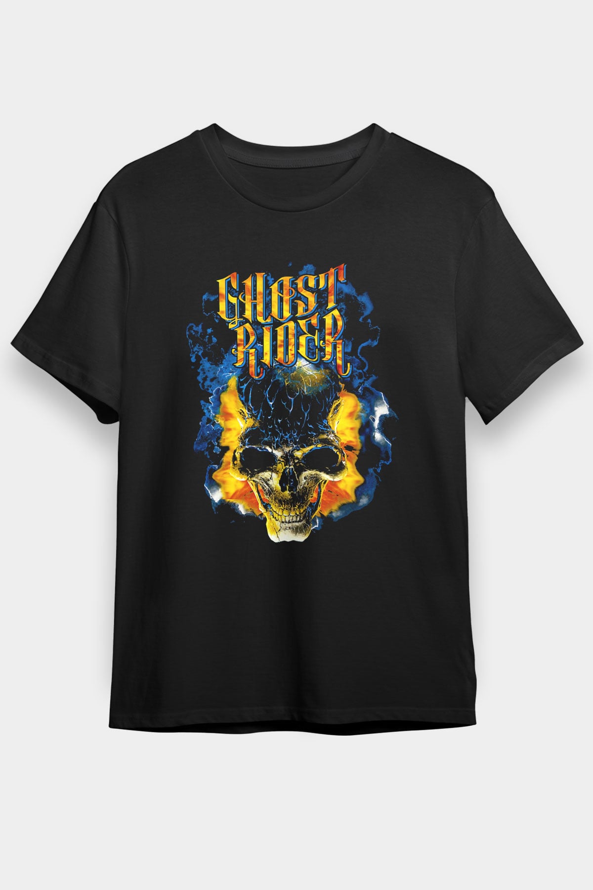 Ghost Rider Hayalet Sürücü Siyah Unisex Tişört