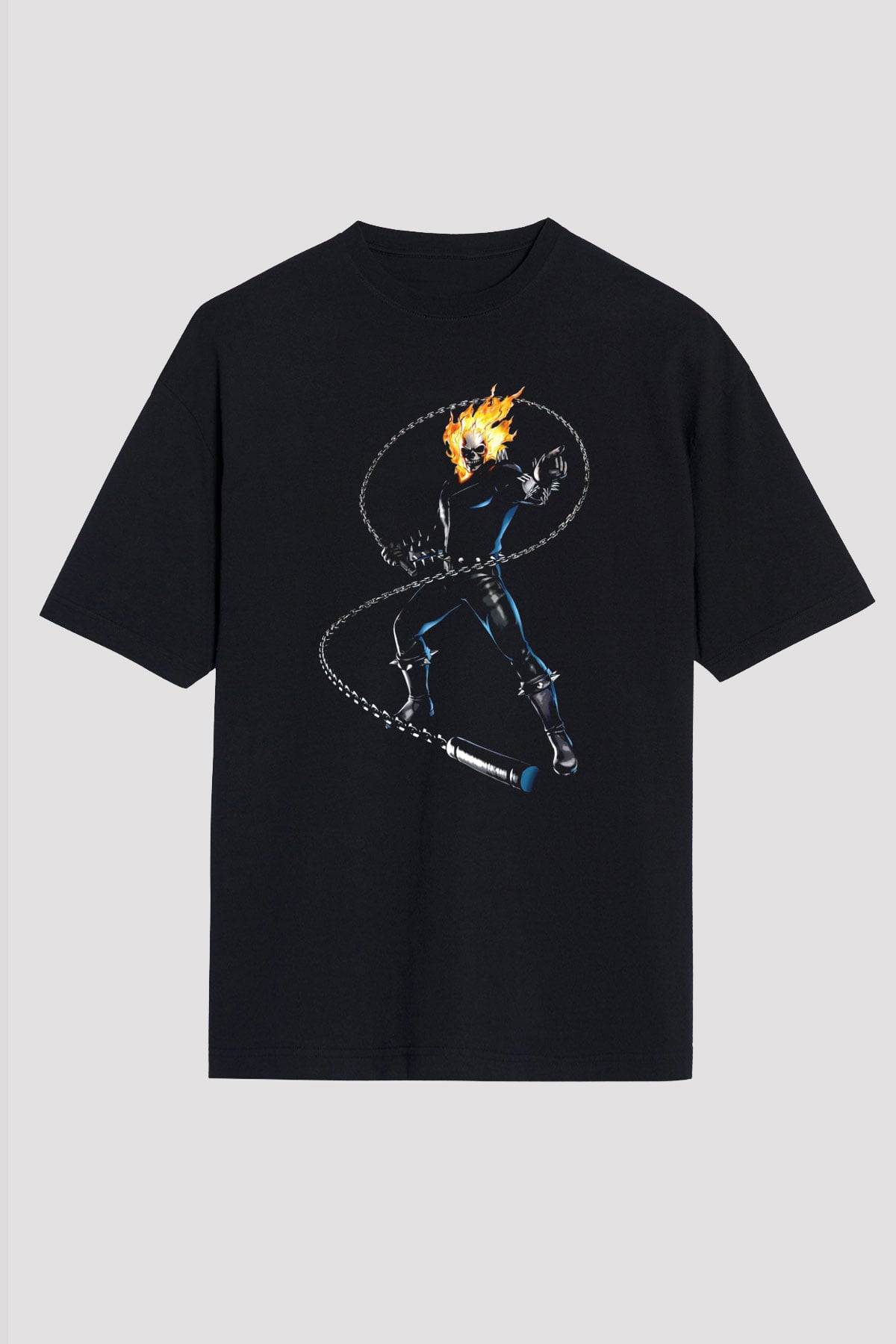Ghost Rider Hayalet Sürücü Siyah Unisex Tişört