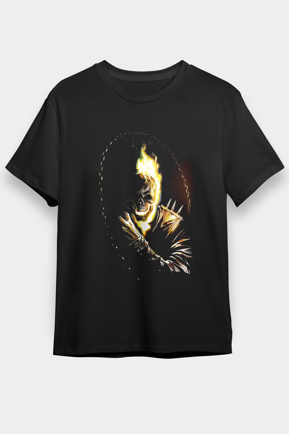 Ghost Rider Siyah Unisex Graphic Tee - STREETWEAR