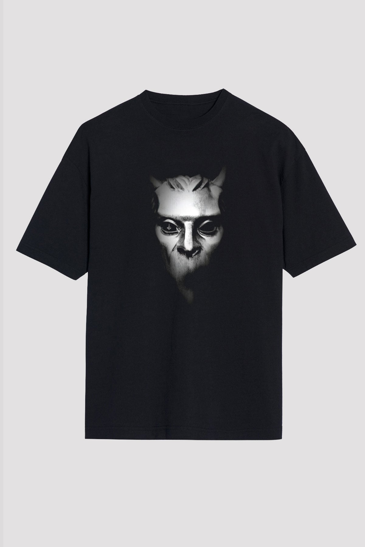 Ghost Siyah Unisex Oversize Tişört T-Shirt