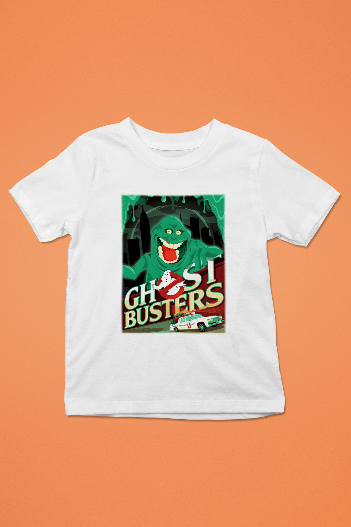Ghostbusters Hayalet Avcıları Baskılı Beyaz Unisex Çocuk Tişört