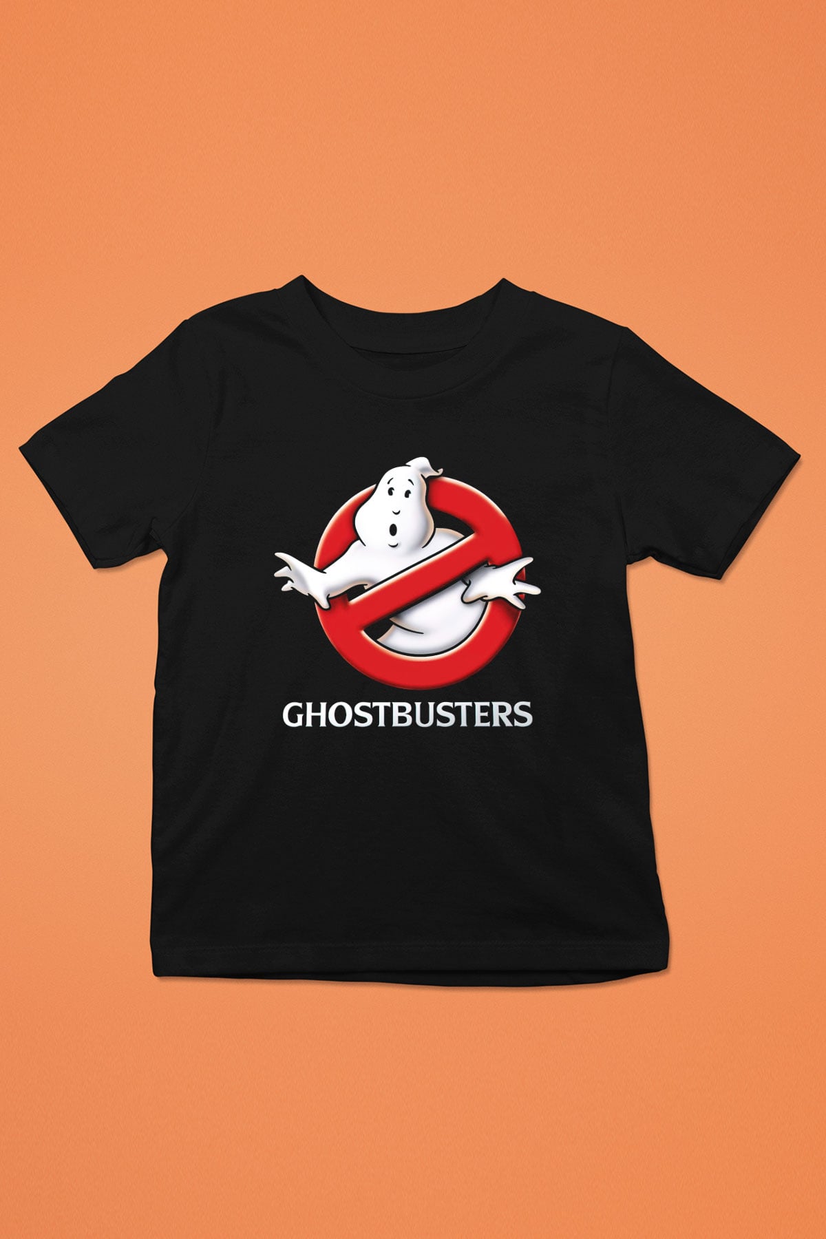 Ghostbusters Hayalet Avcıları Baskılı Siyah Unisex Çocuk Tişört