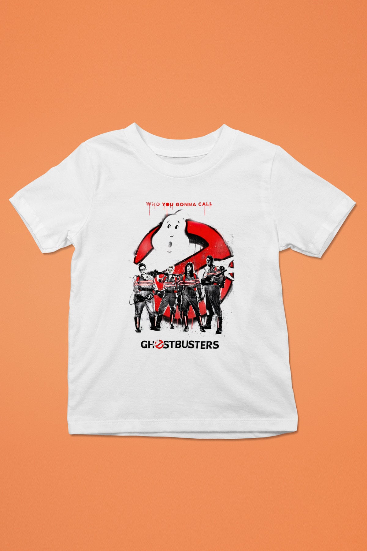 Ghostbusters Hayalet Avcıları Baskılı Beyaz Unisex Çocuk Tişört
