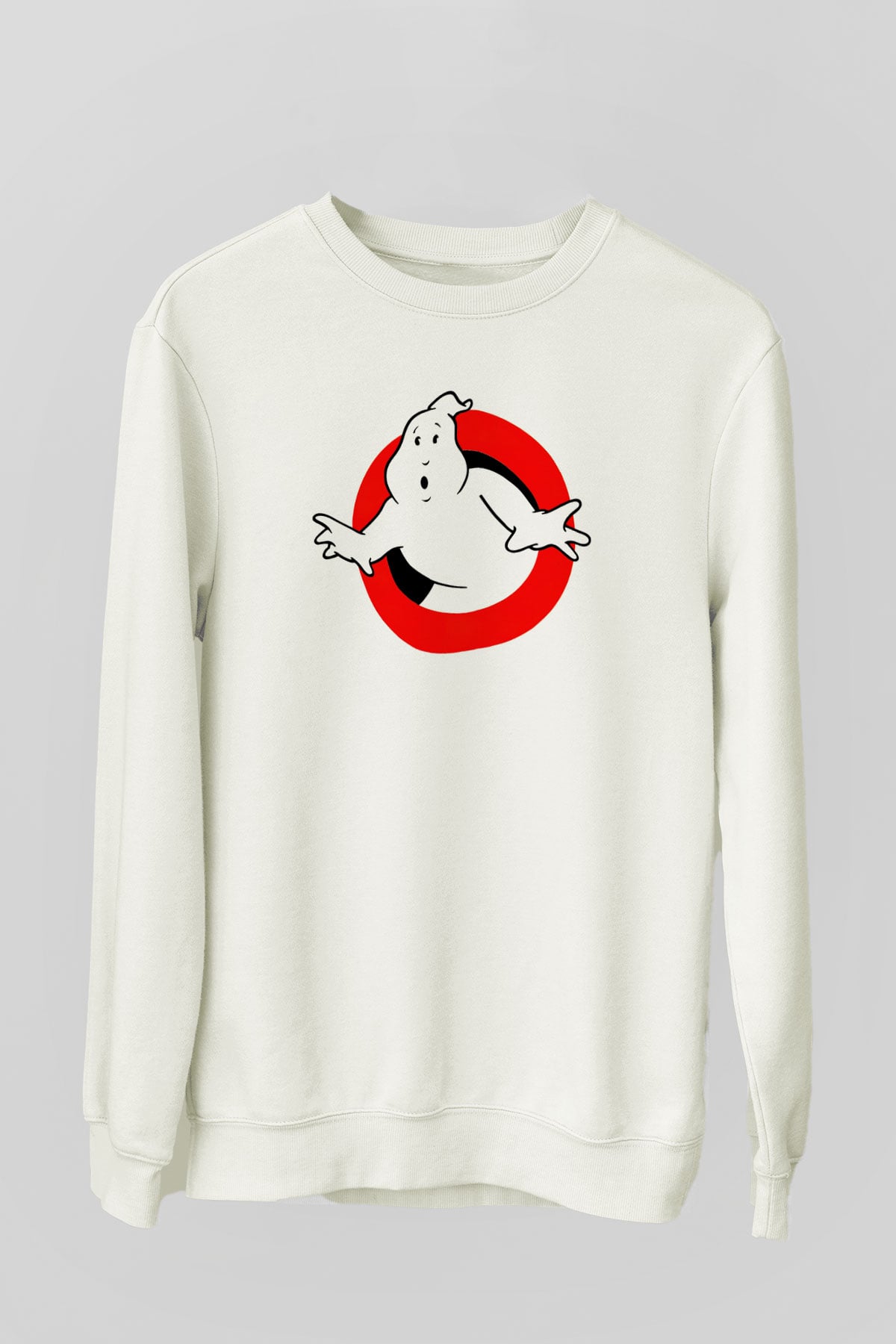 Ghostbusters Hayalet Avcıları Beyaz Unisex Sweatshirt