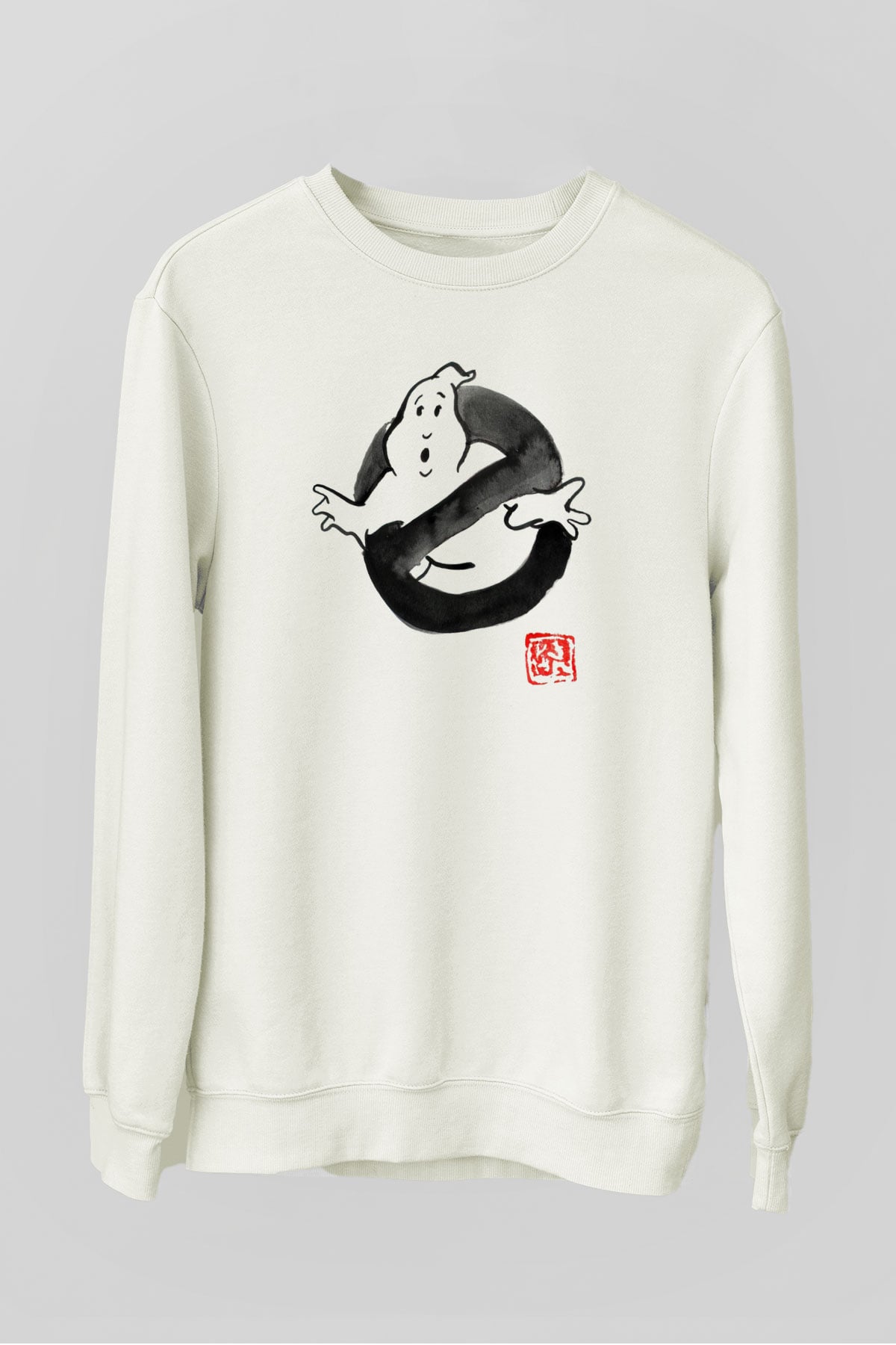 Ghostbusters Hayalet Avcıları Beyaz Unisex Sweatshirt