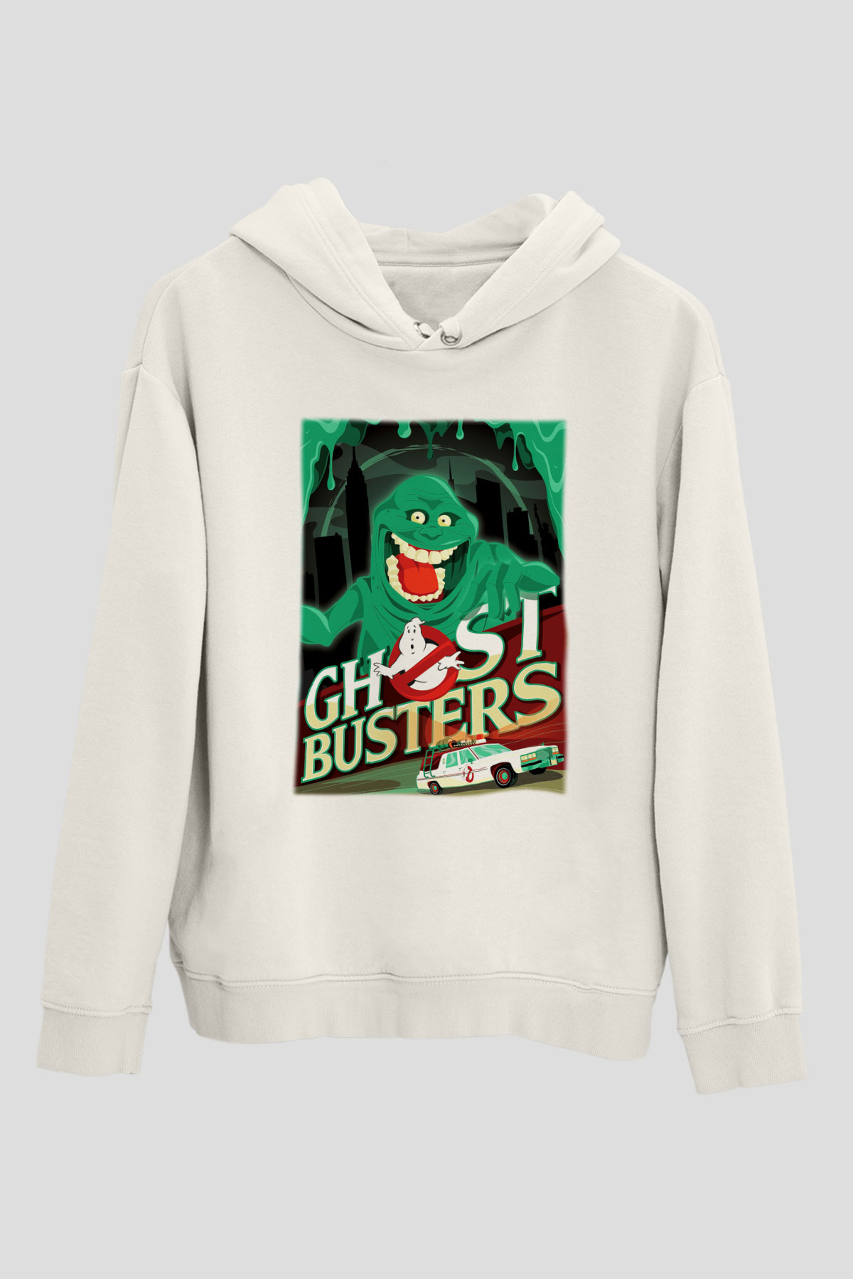 Ghostbusters Hayalet Avcıları Beyaz Unisex Hoodie