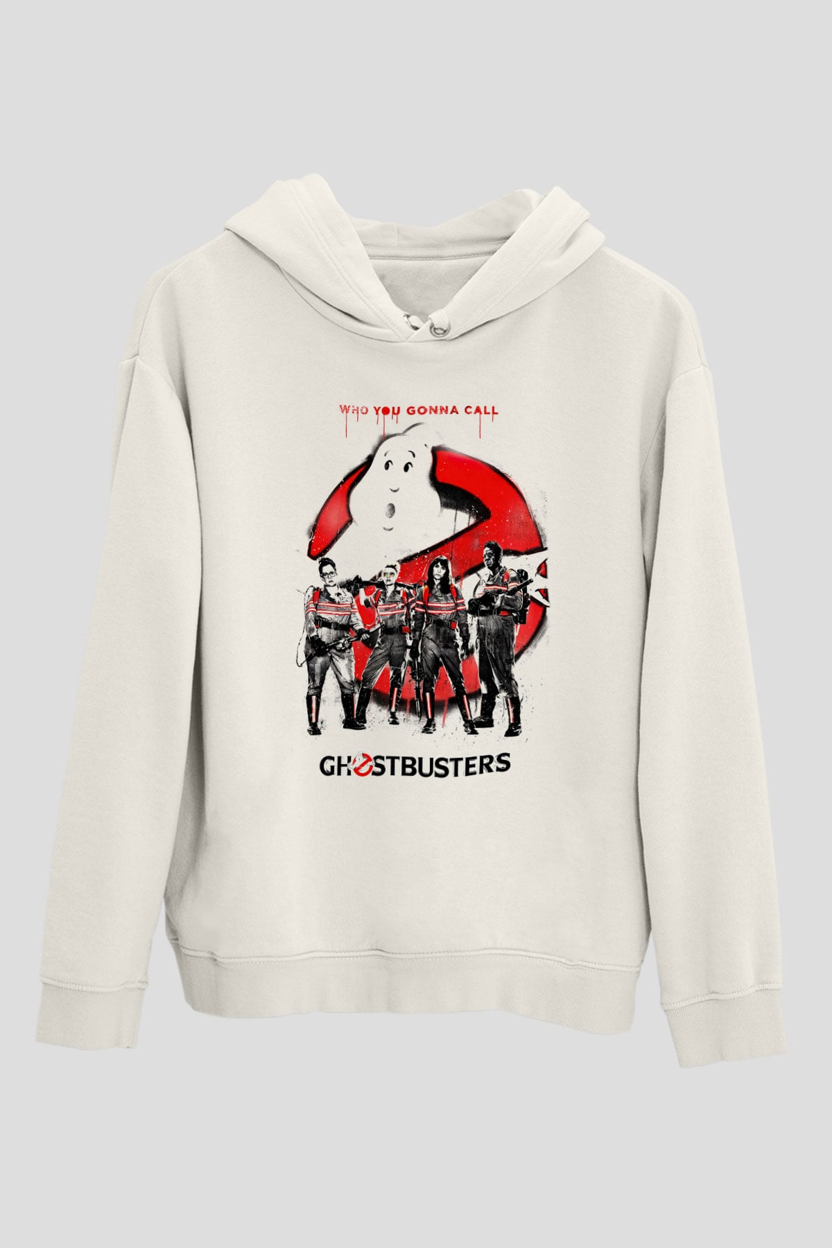 Ghostbusters Hayalet Avcıları Beyaz Unisex Hoodie