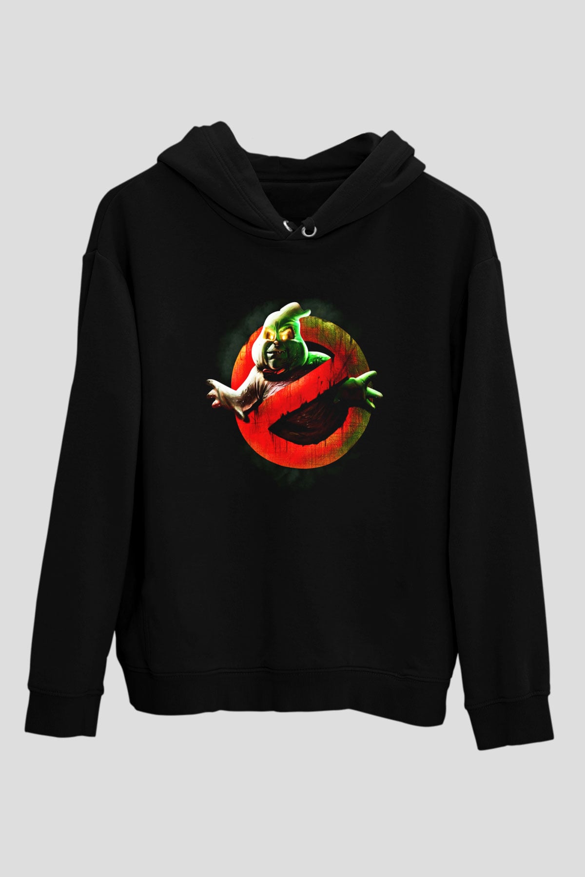 Ghostbusters Hayalet Avcıları Siyah Unisex Kapşonlu Sweatshirt