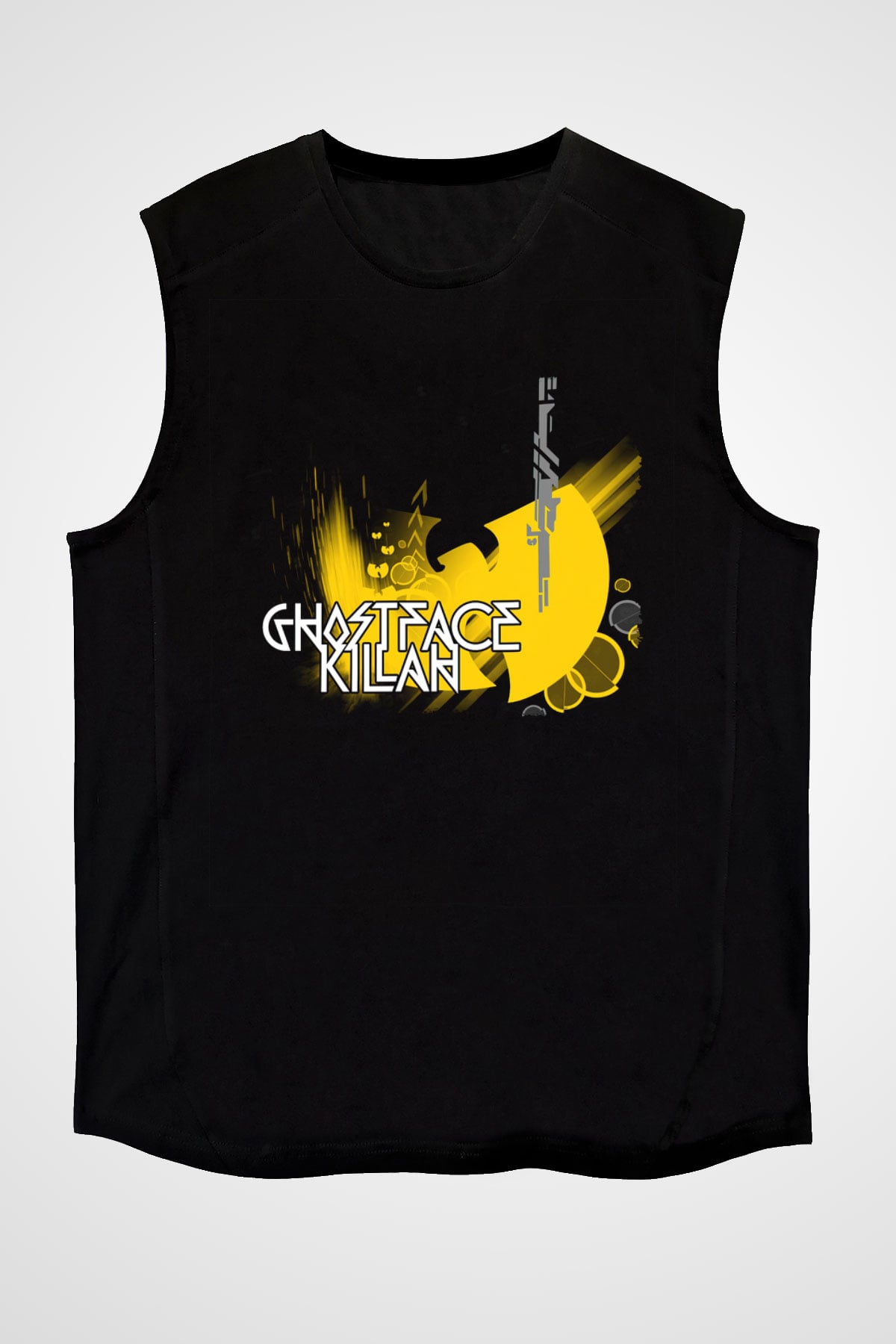Ghostface Killah Siyah Unisex Kolsuz Tişört