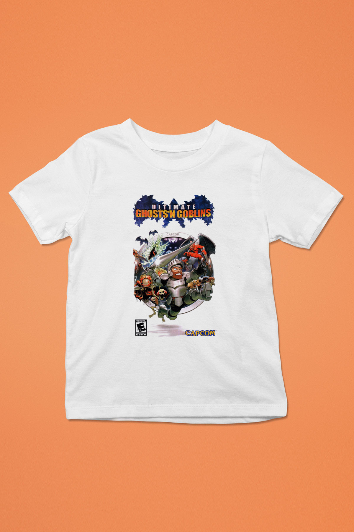 Ghosts 'n Goblins Beyaz Unisex Çocuk Tişört