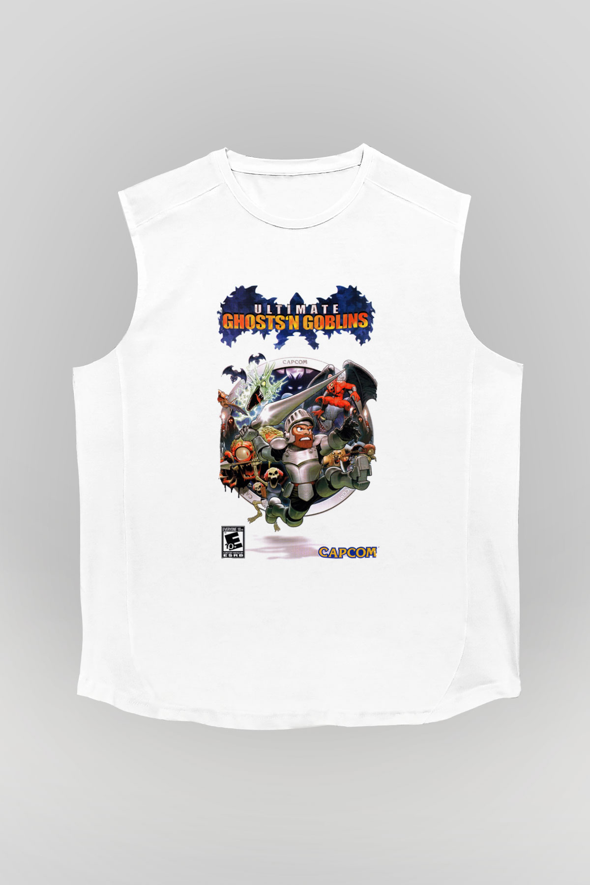 Ghosts 'n Goblins Beyaz Unisex Kolsuz Tişört