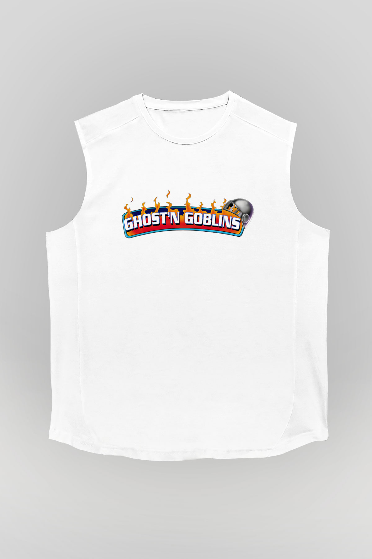 Ghosts 'n Goblins Beyaz Unisex Kolsuz Tişört