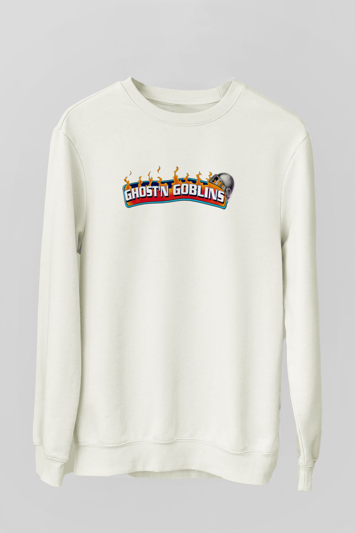 Ghosts 'n Goblins Beyaz Unisex Sweatshirt