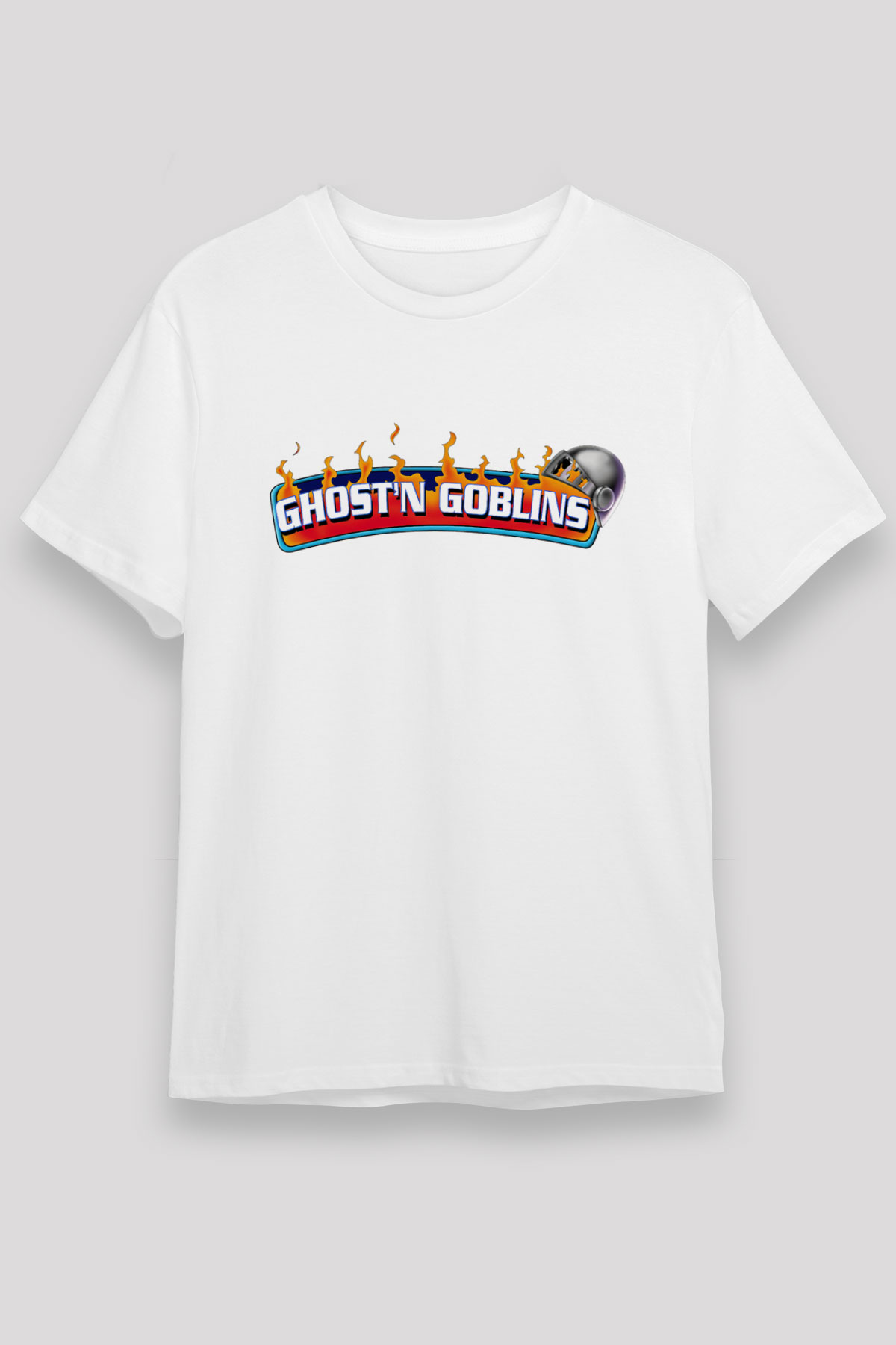 Ghosts 'n Goblins Beyaz Unisex Tişört T-Shirt